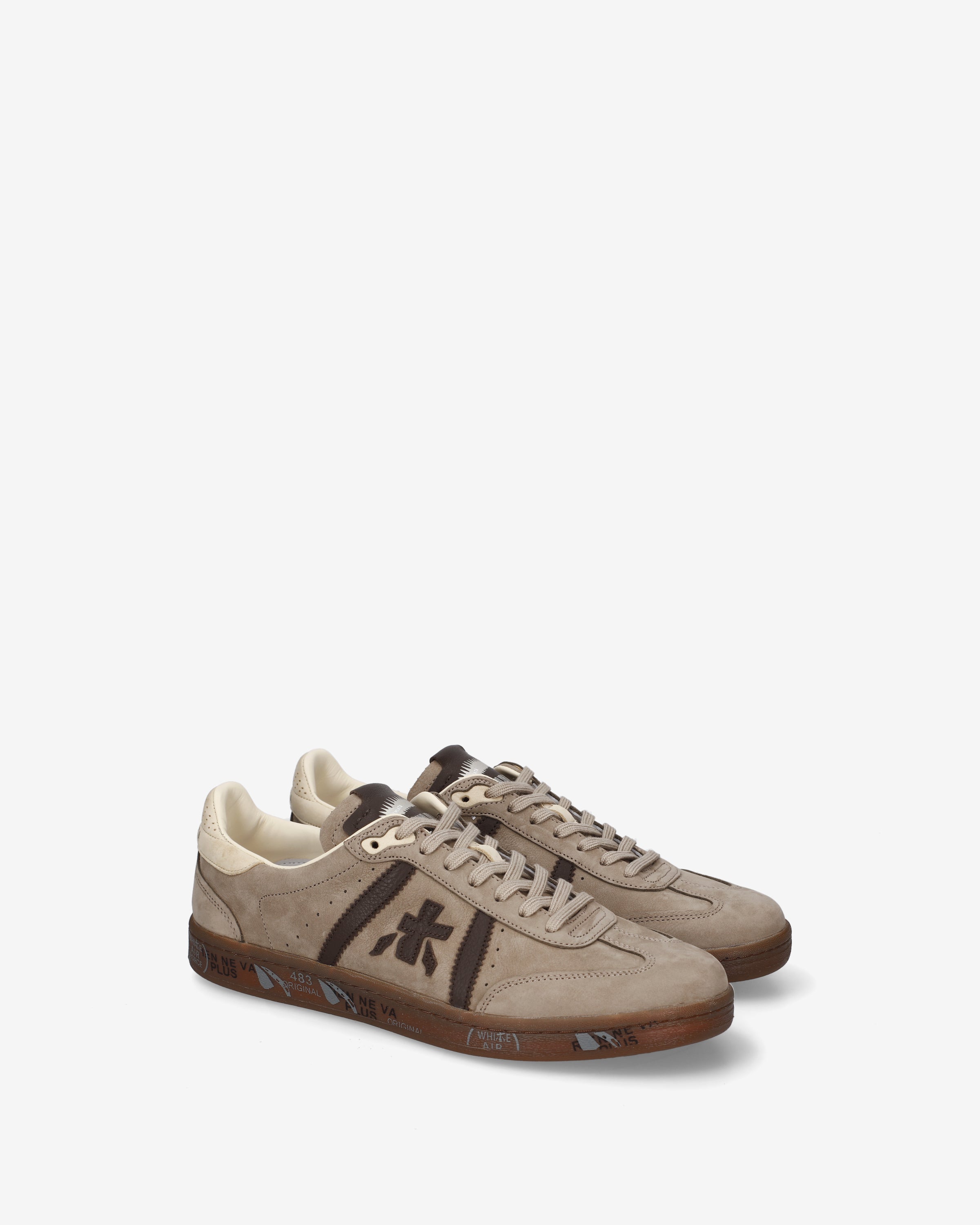 premiata-bonnie-8593-herren-sneaker-suede-taupe image 2