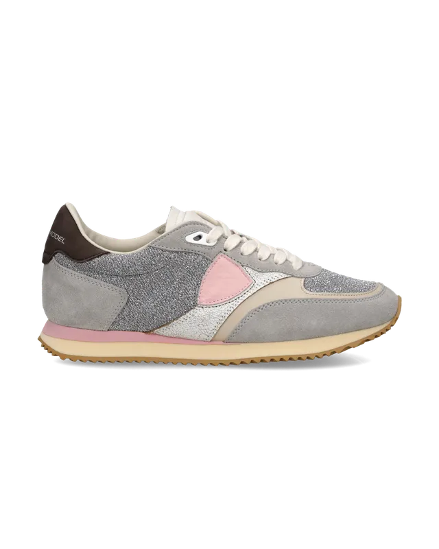 philippe-model-blville-damen-sneaker-silber-grau image 1