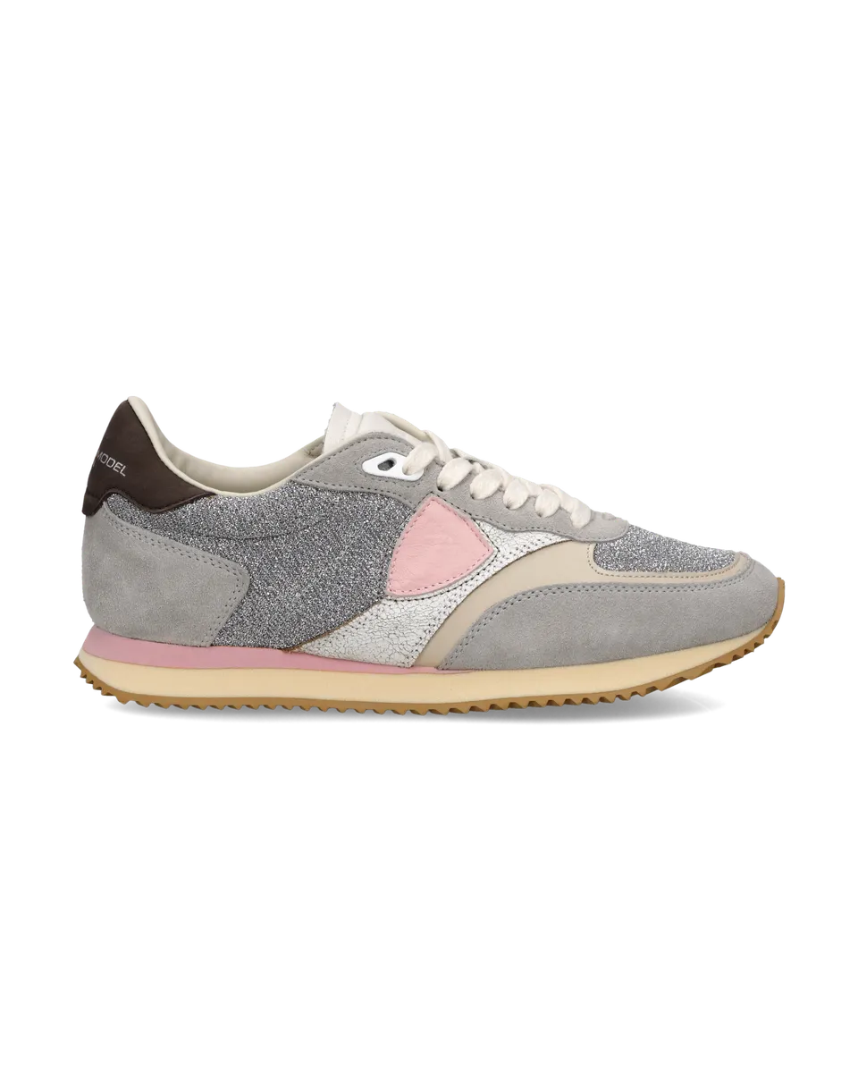 philippe-model-blville-damen-sneaker-silber-grau image 1