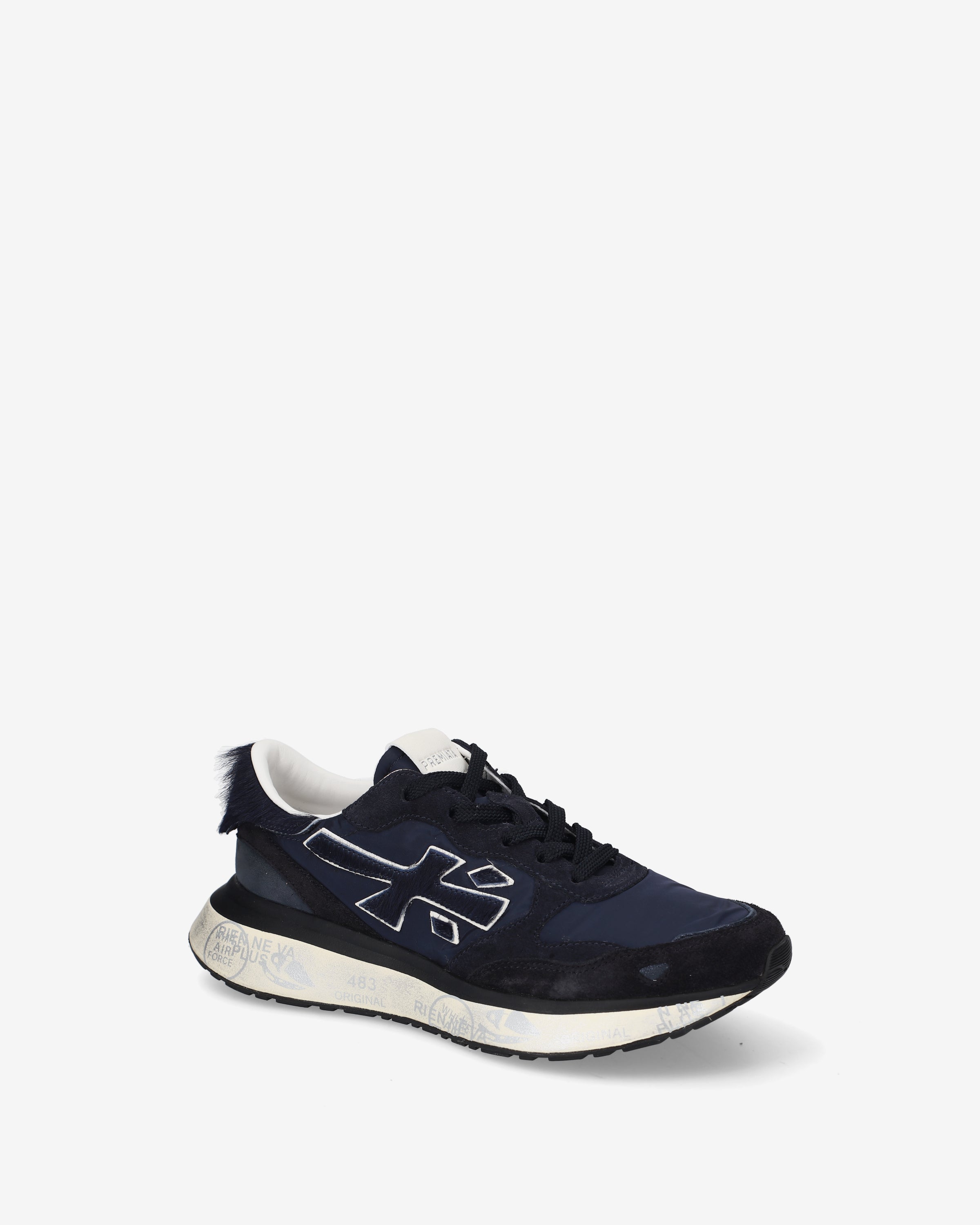 premiata-lauryn-8709-damen-sneaker-blau-nylon-cavallino image 4
