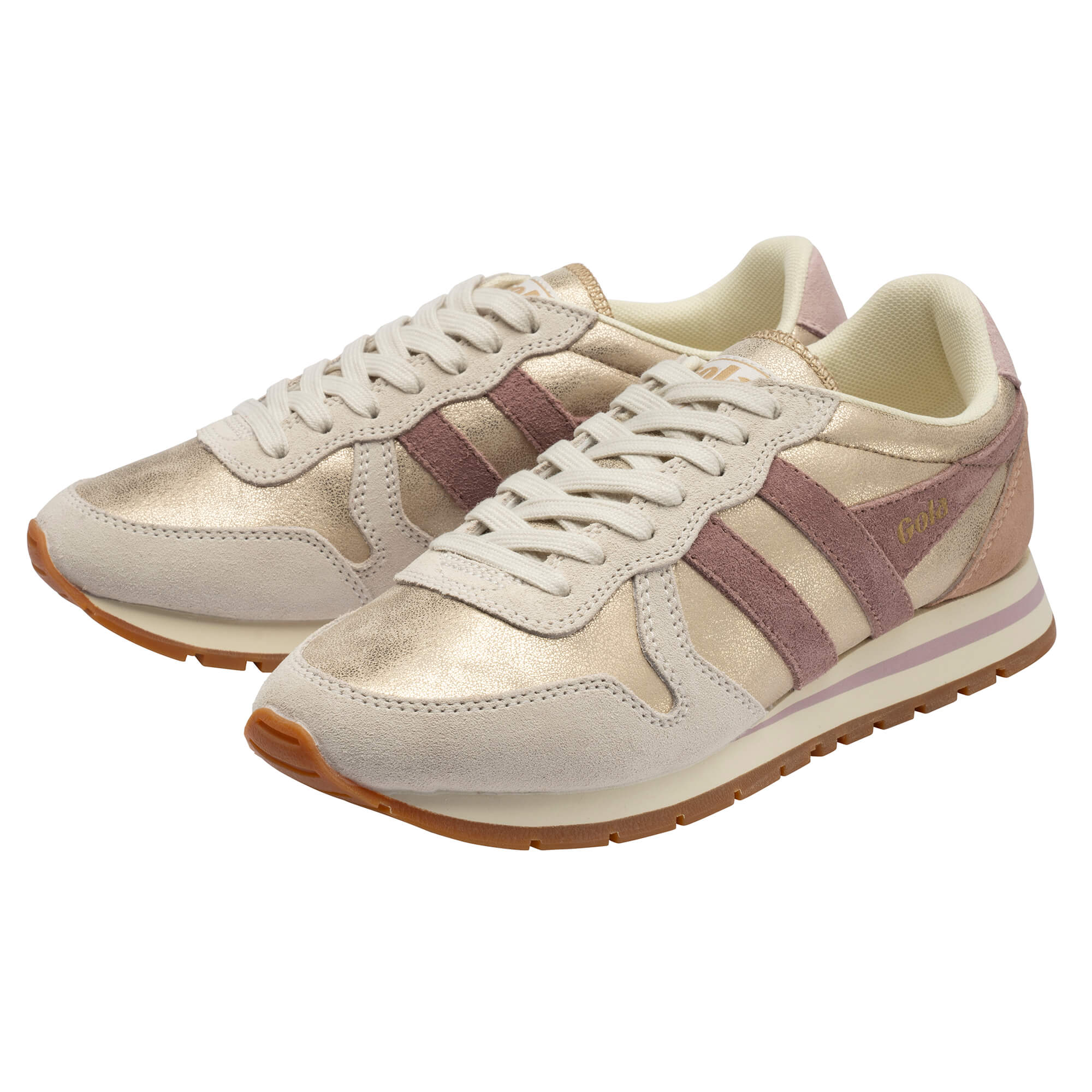 gola-daytona-blaze-sneaker-damen-gold-rosa image 3