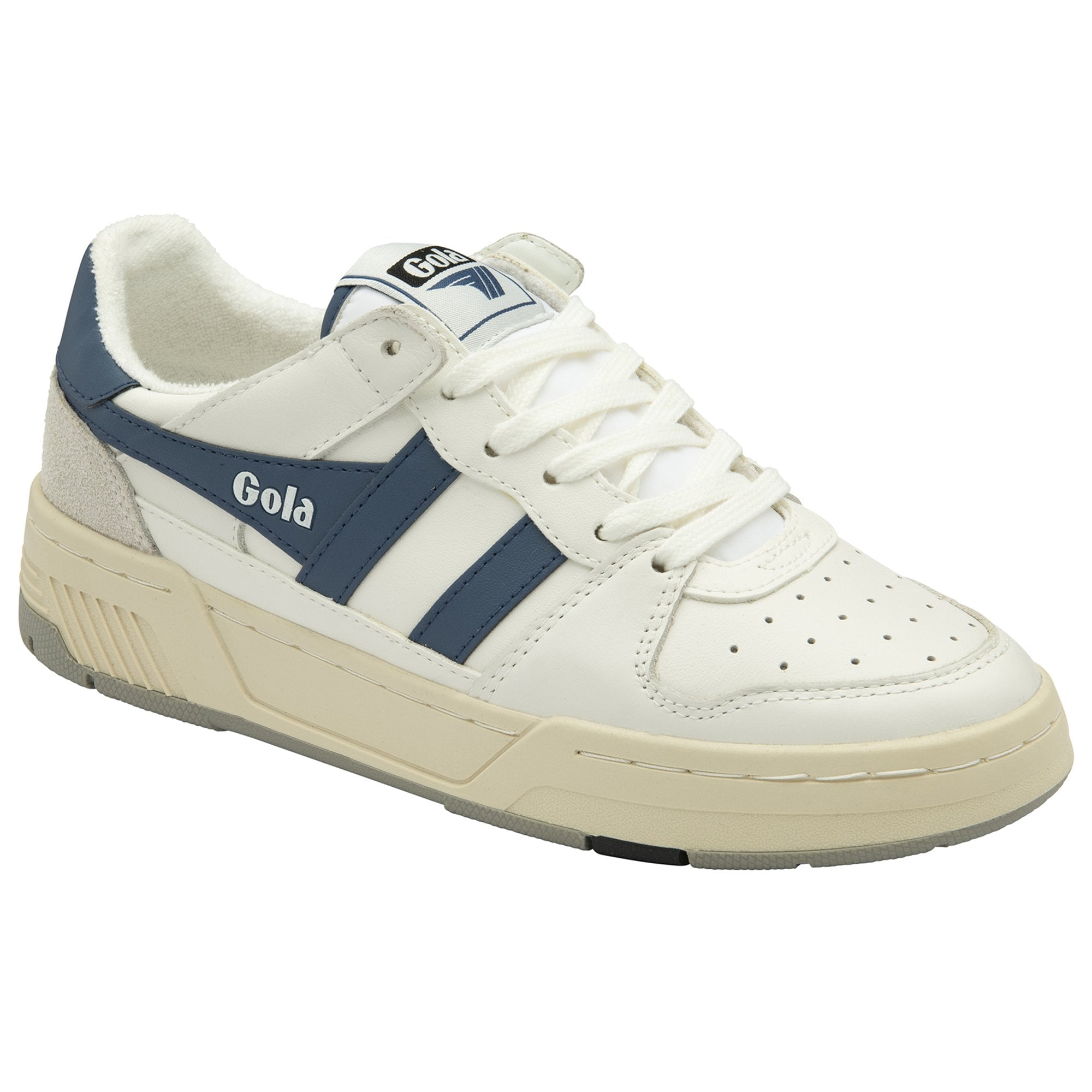 gola-allcourt-damen-sneaker-80er-perforiert-creme-hellgrau image 2