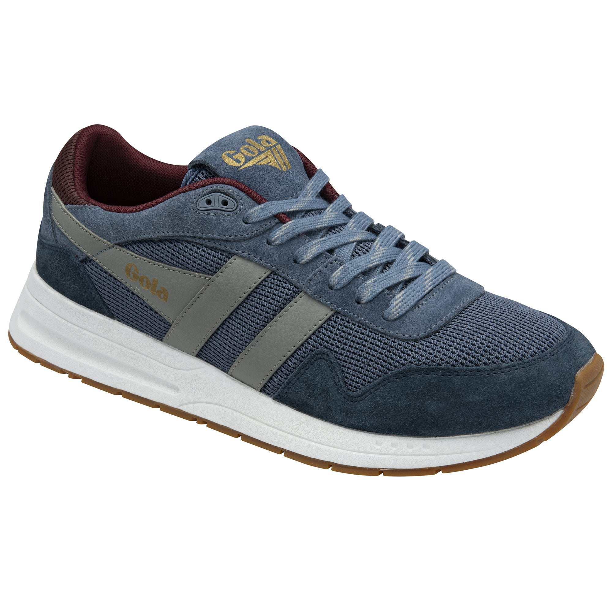 gola-delta-sneaker-f-r-herren-hellblau-mesh-marine-wildleder image 2
