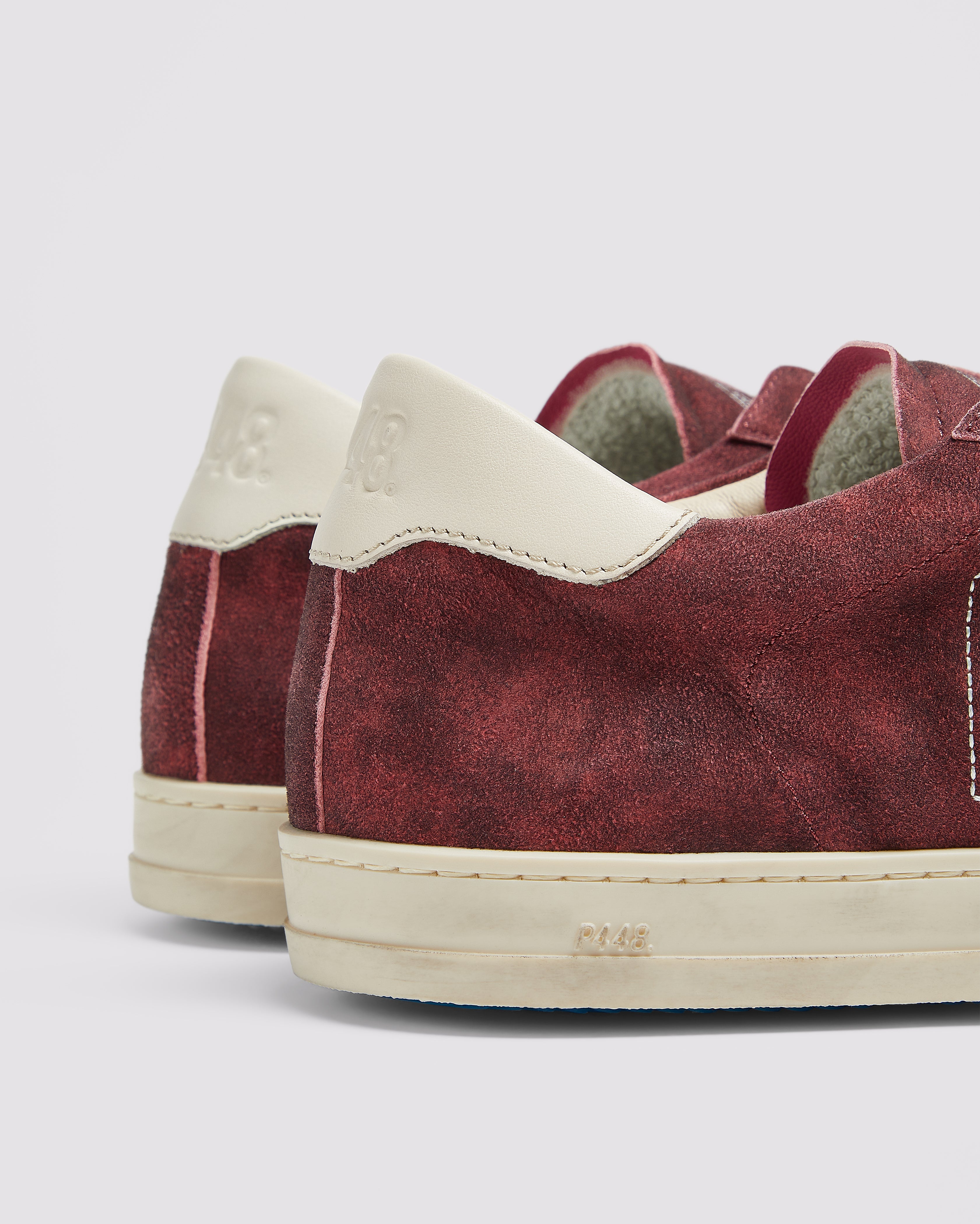 p448-john-stitch-wine-low-top-sneaker-damen image 6