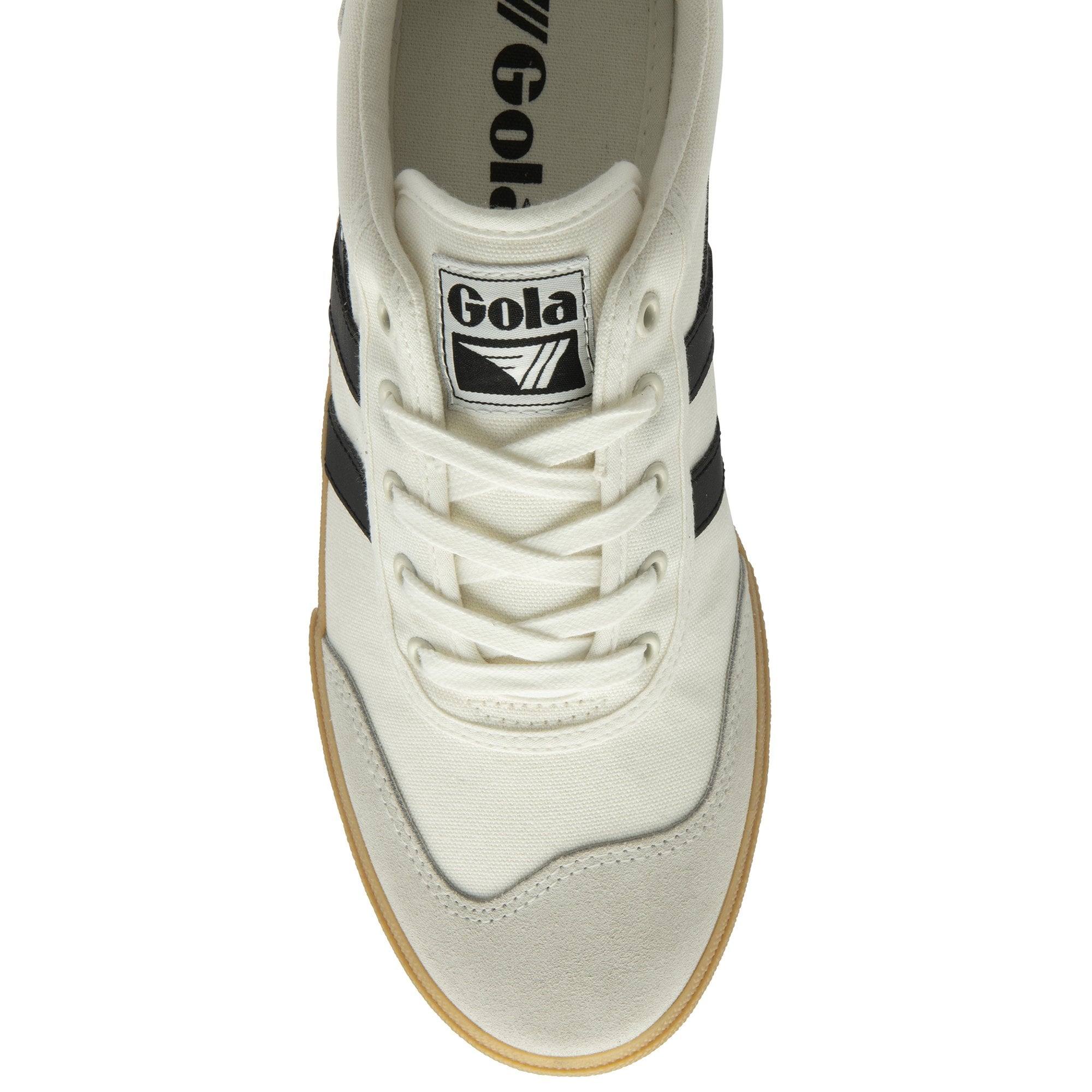 gola-badminton-herren-plimsoll-canvas-cremewei-schwarz image 5