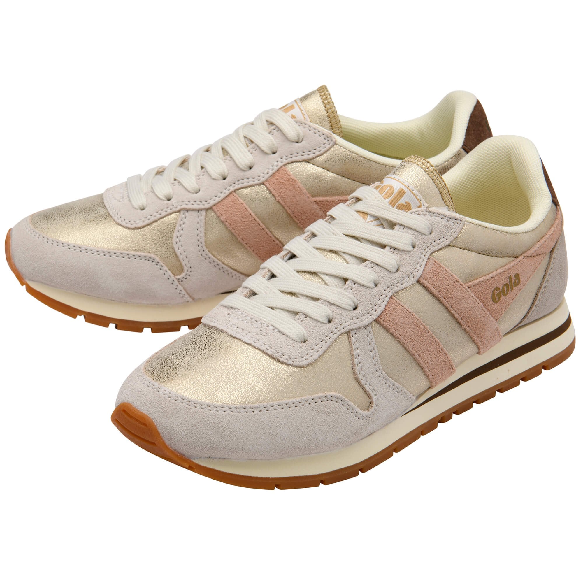 gola-daytona-blaze-sneaker-f-r-damen-gold-cameo-retro-runner image 3