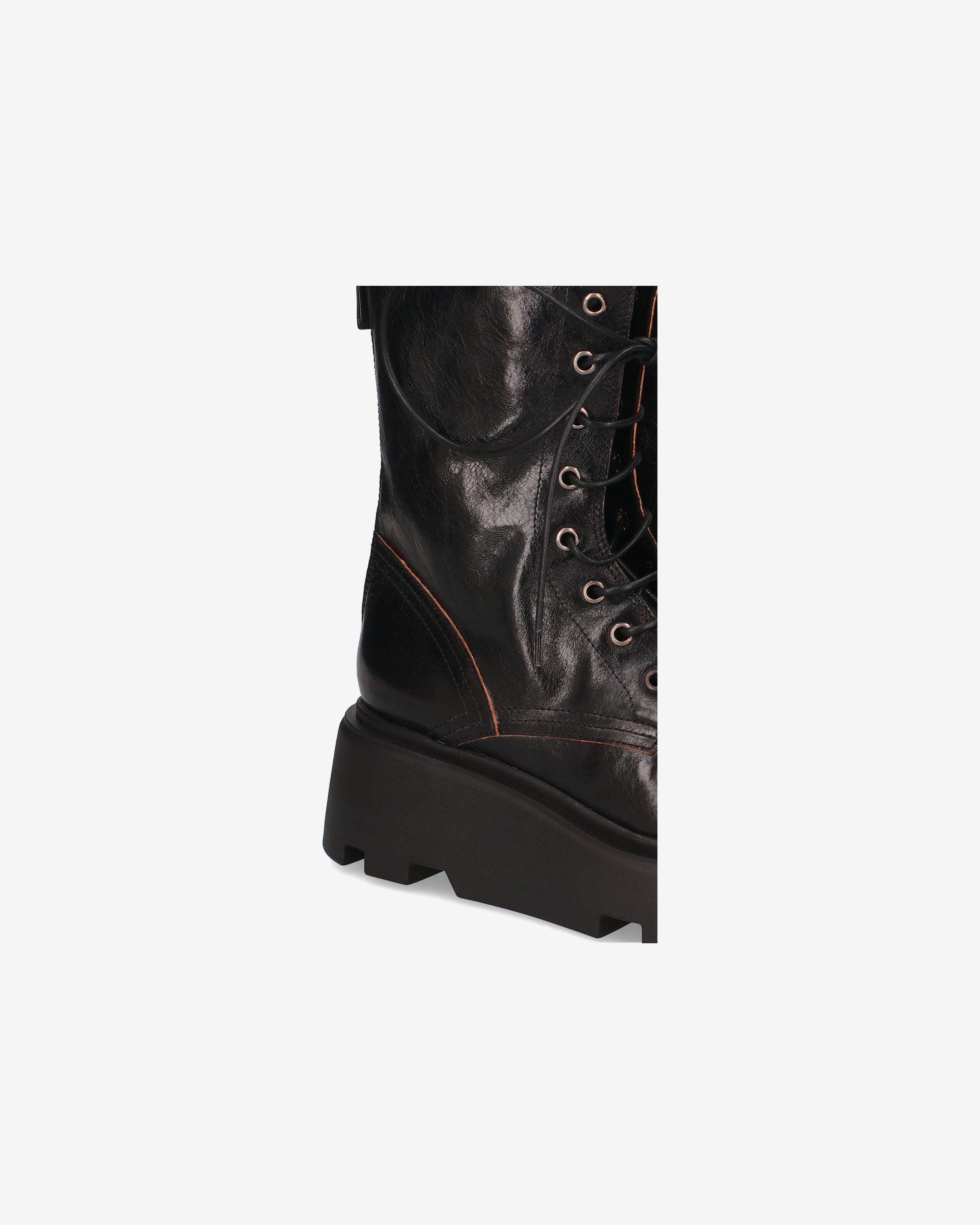 premiata-anfibi-platform-stiefel-damen-schwarz-leder image 6