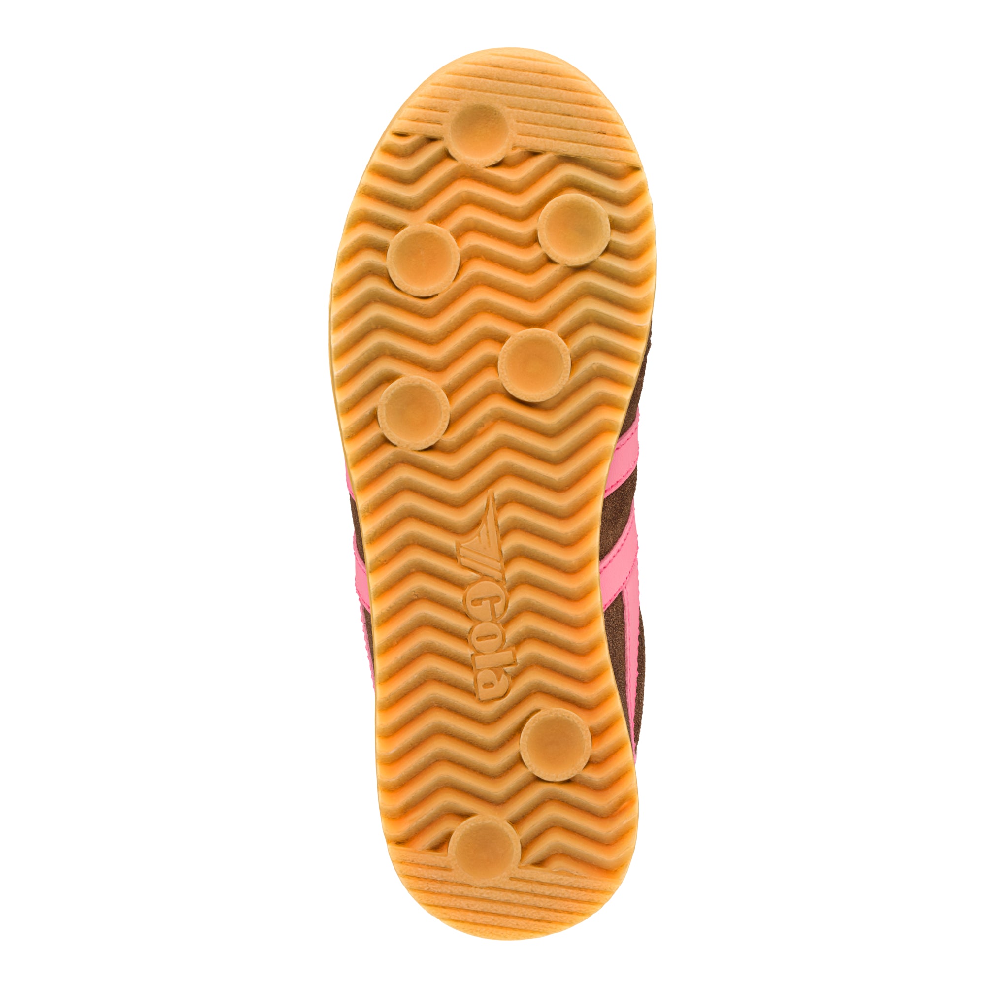 gola-torpedo-damen-sneaker-dunkelbraun-neonpink-rosa image 7