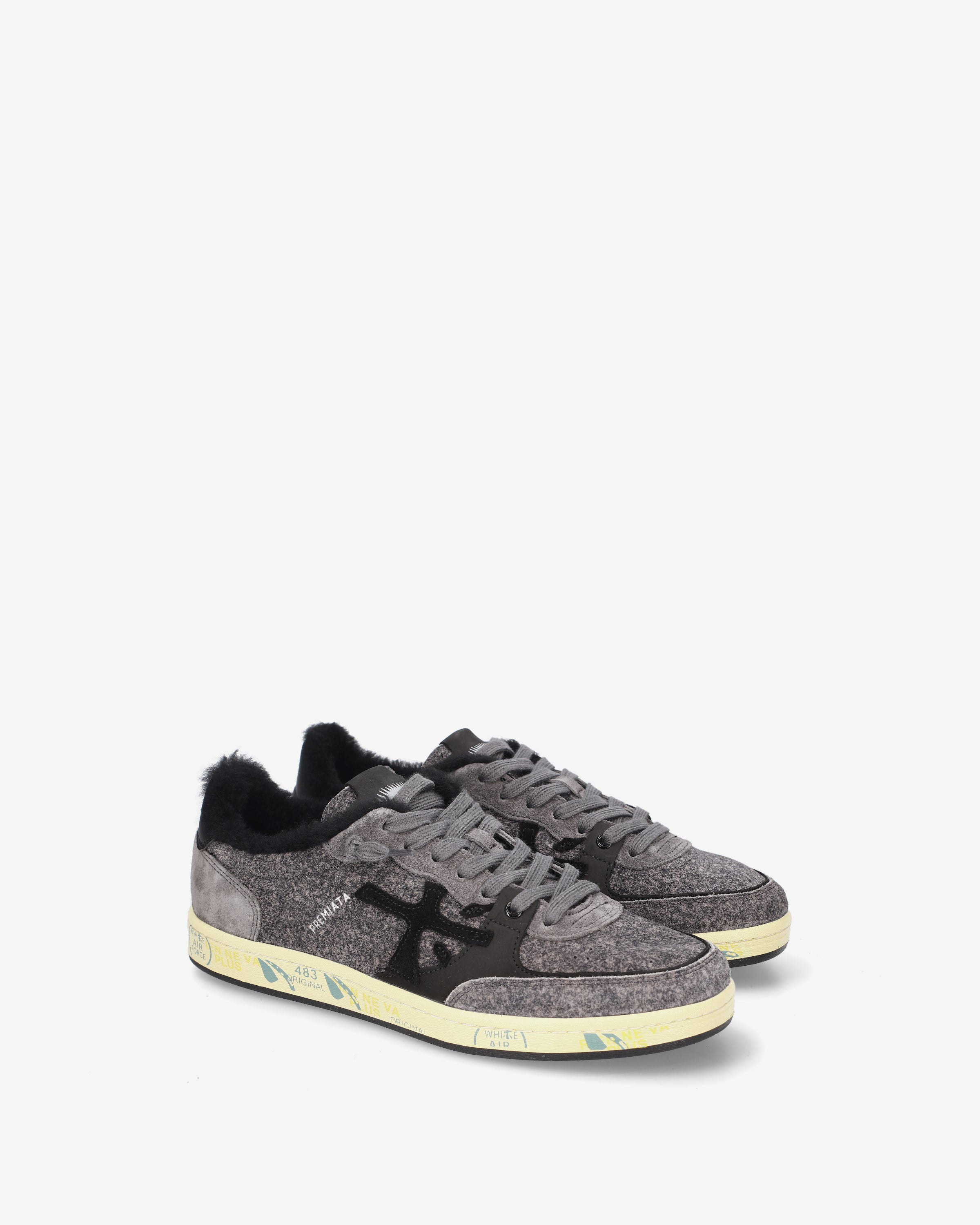 premiata-bskt-clay-8713m-sneaker-grey-suede-herren image 2