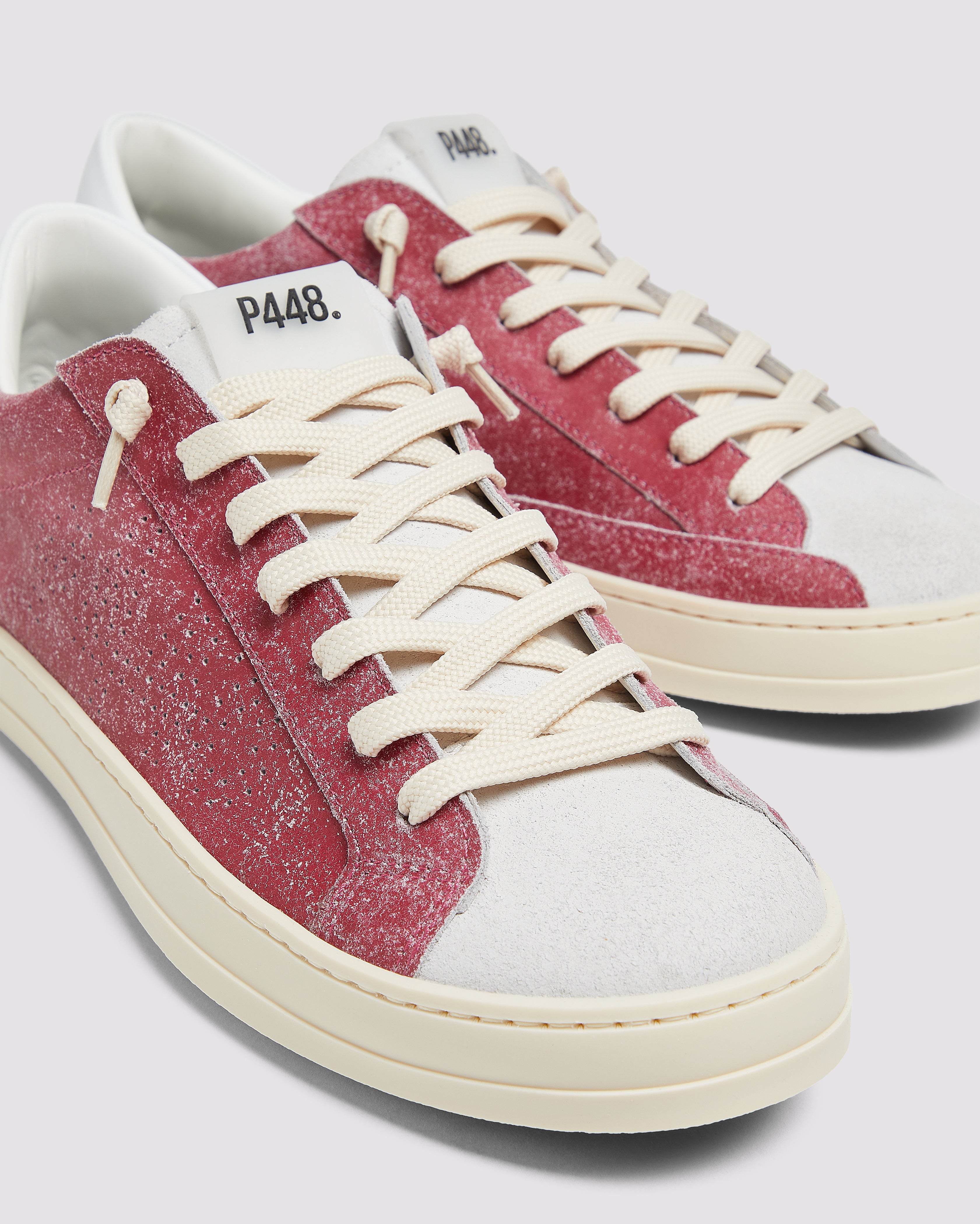 p448-john-deco-low-top-sneaker-burgundy-damen image 4