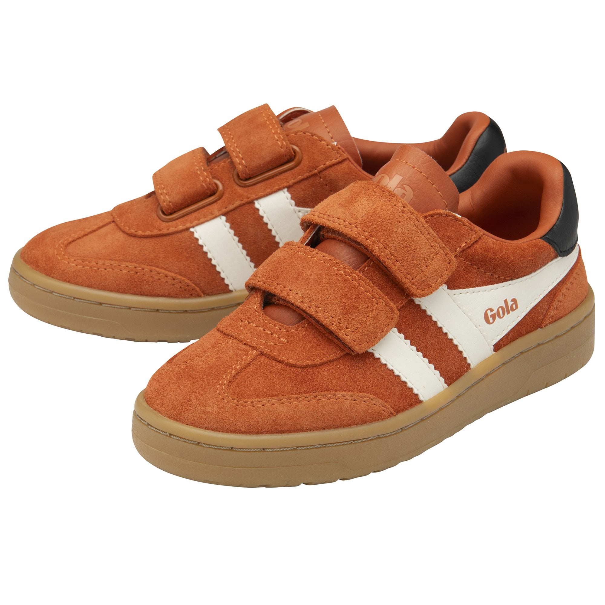 gola-viper-strap-kinder-sneaker-orange-creme-klett image 3