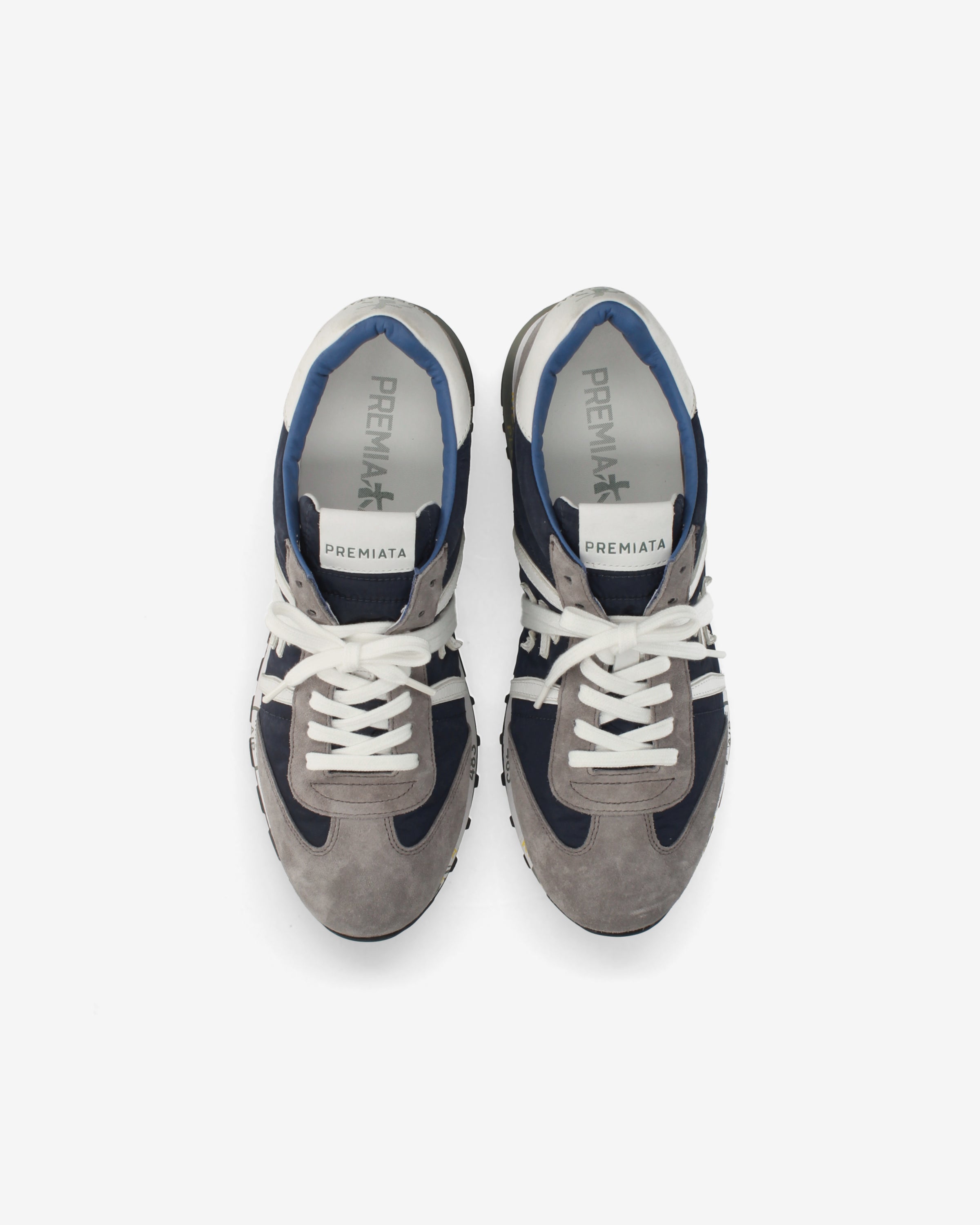 premiata-lucy-7089-retro-running-sneaker-navy-grau image 6