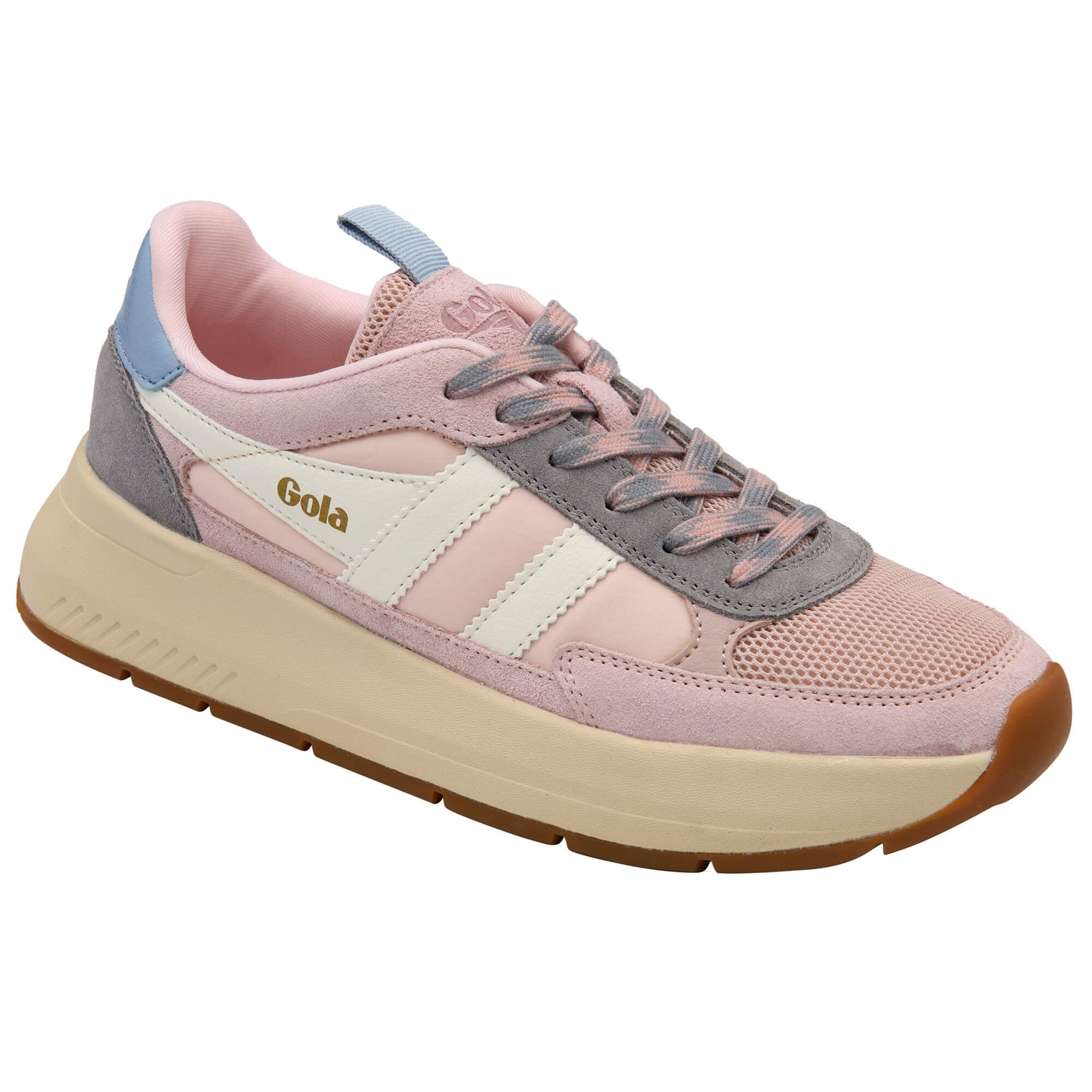 gola-phoenix-damen-sneaker-kreiderosa-zementgrau-hellblau image 2