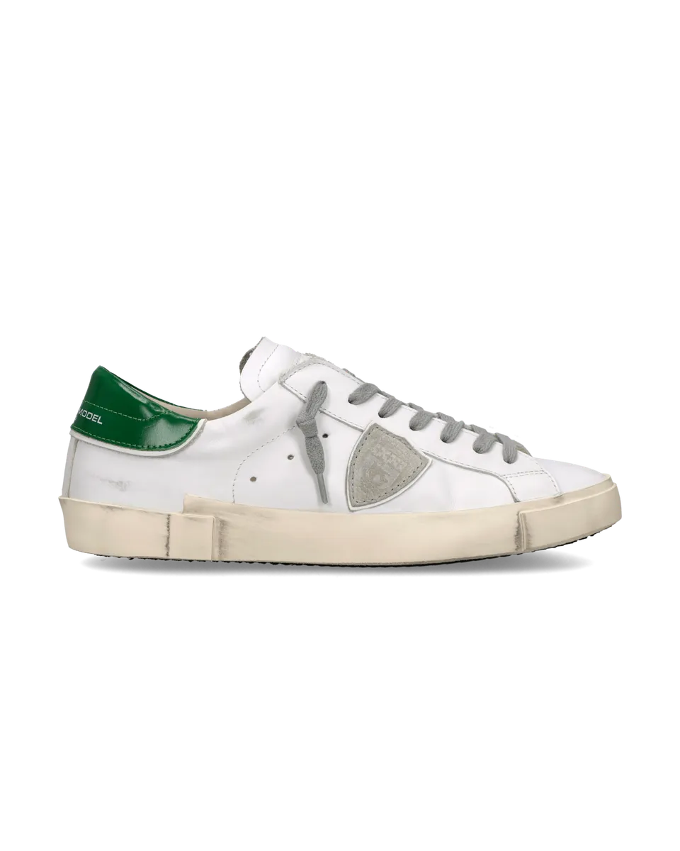 philippe-model-prsx-herren-sneaker-wei-flaschengr-n image 1