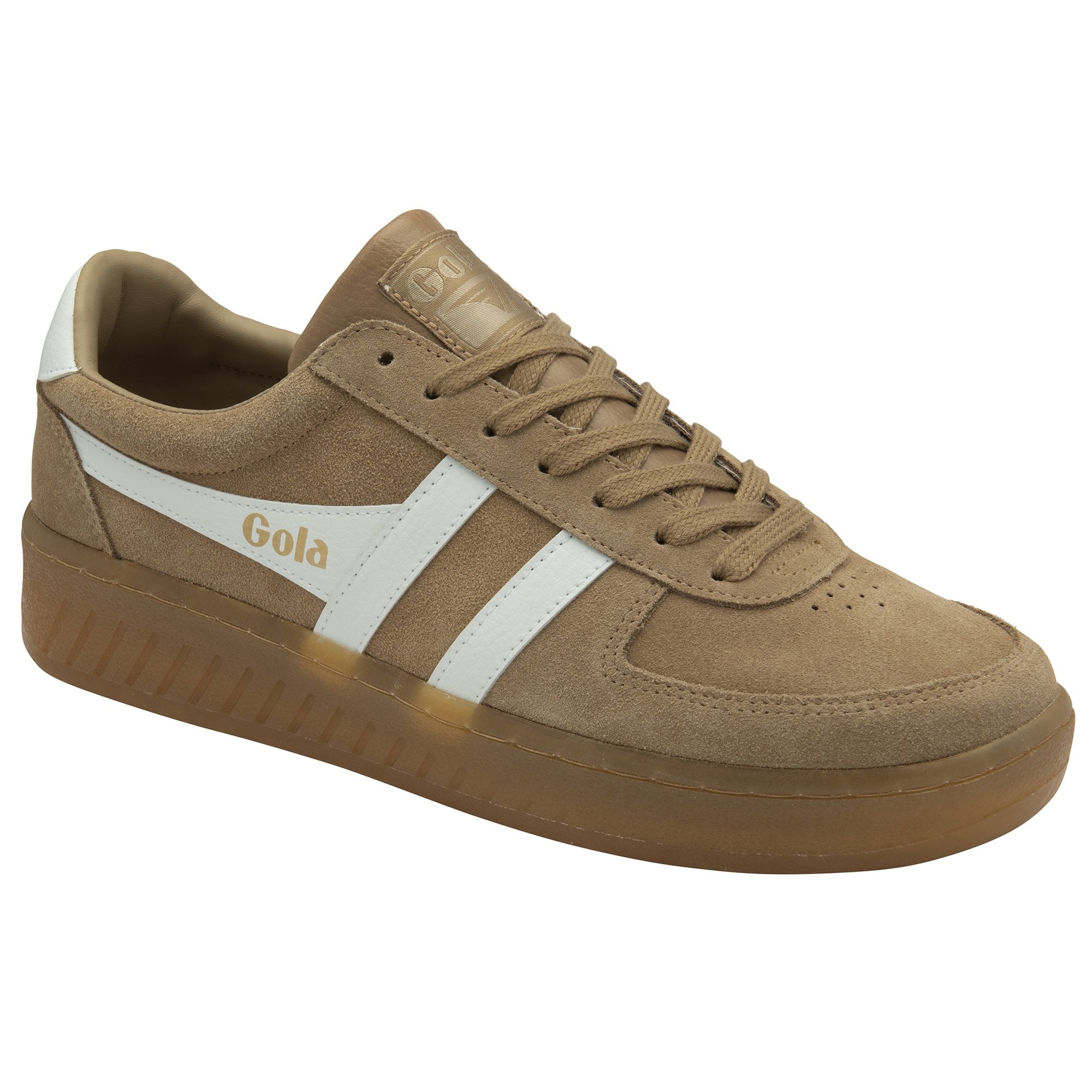 gola-grandslam-wildleder-sneaker-f-r-herren-hellkaramell-wei image 2