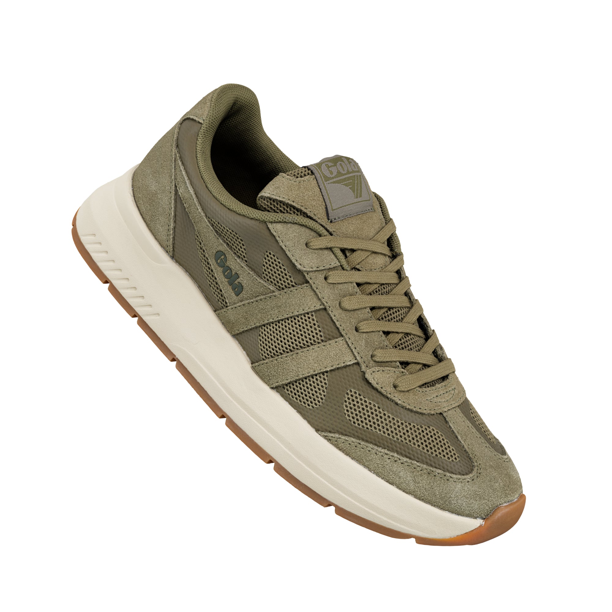 gola-seattle-herren-turnschuhe-retro-jogger-in-khaki image 5