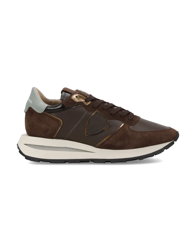 philippe-model-tropez-haute-sneaker-damen-braun-aviation image 1