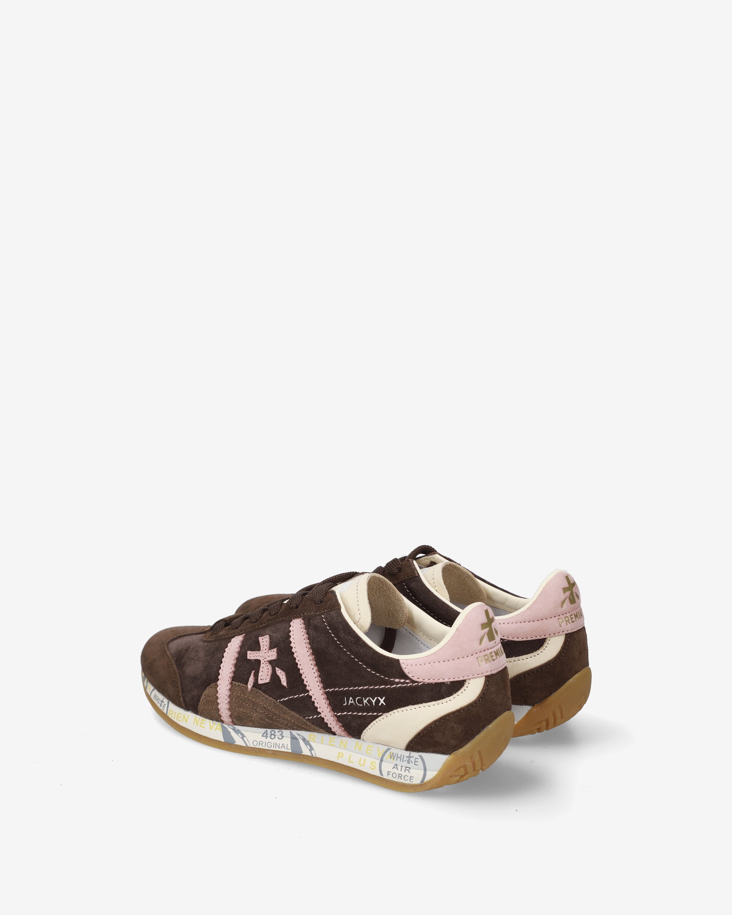 premiata-jackyxd-8626-sneaker-damen-braun-rosa image 5