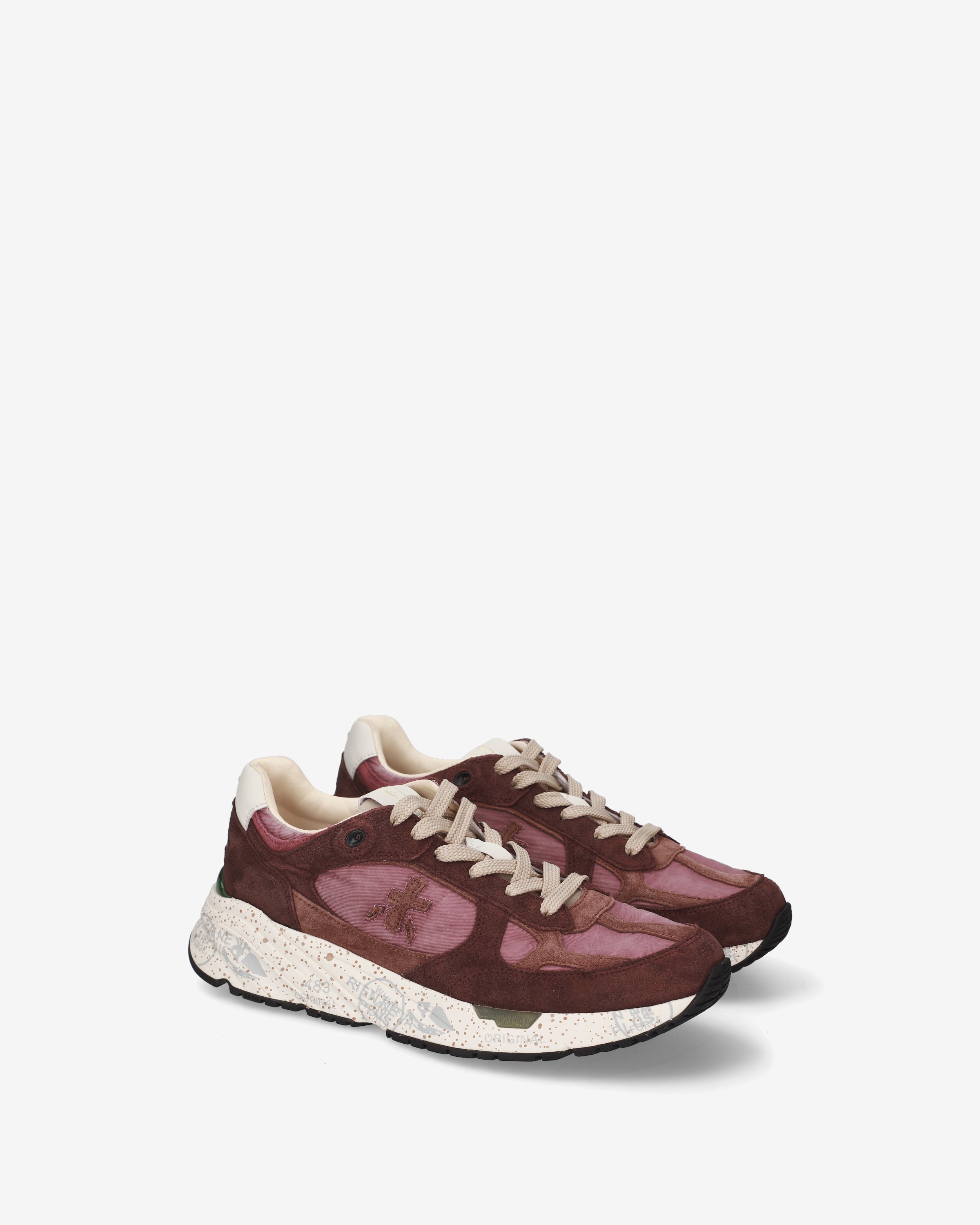 premiata-mased-8518-damen-sneaker-bordeaux-rosa image 2