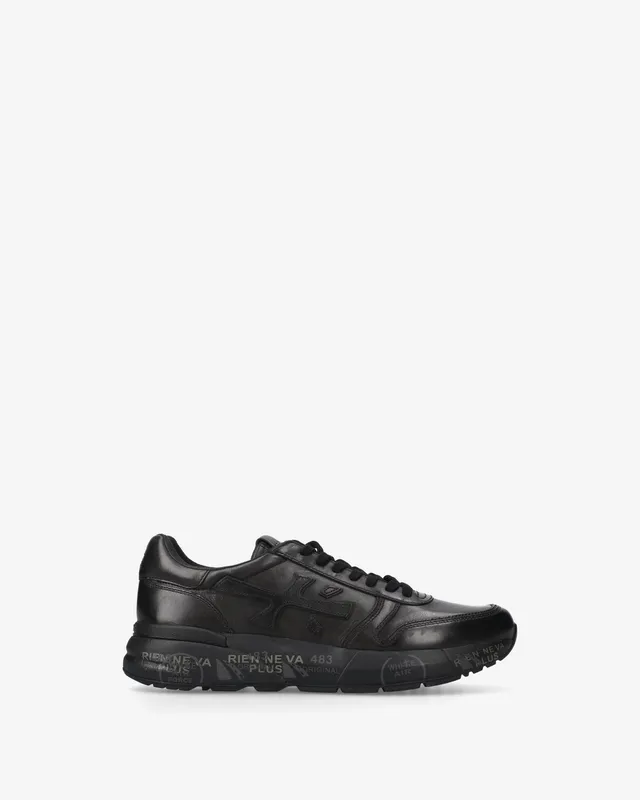 premiata-mick-1453n-sneaker-herren-schwarz-3-cm-sohle image 1