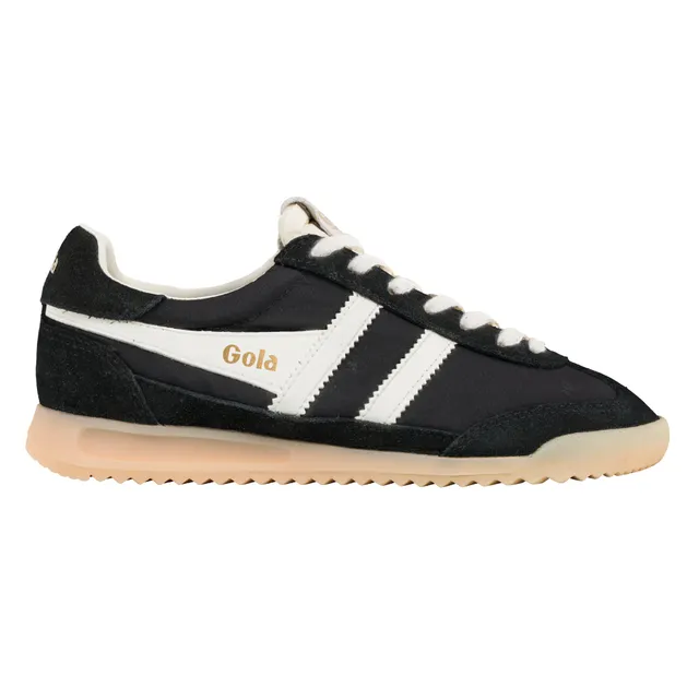 gola-firefly-damen-sneaker-schwarz-off-white-nylon-wildleder image 1