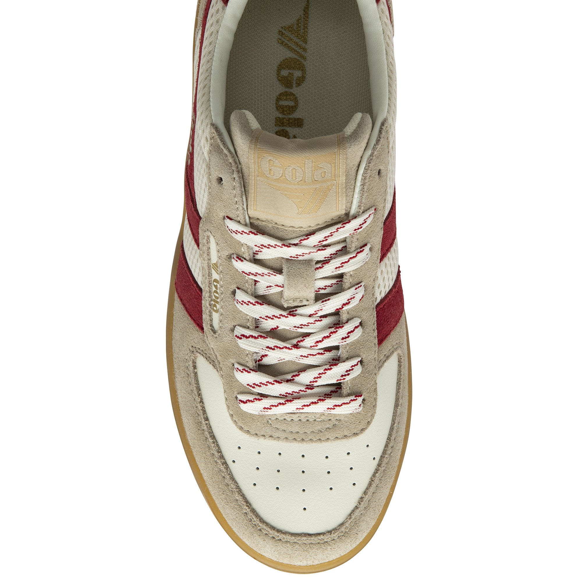 gola-hawk-83-damen-sneaker-wei-tiefrot-mit-mesh image 5