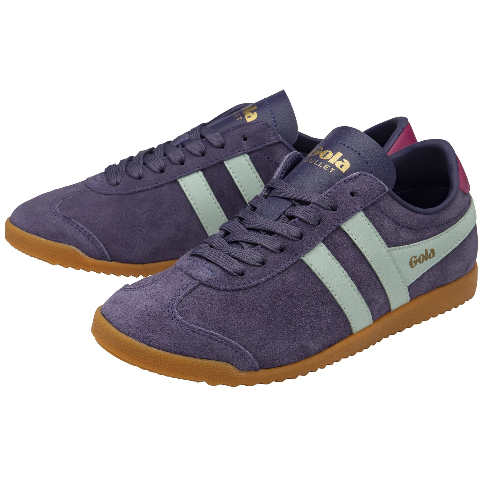 gola-bullet-damen-sneaker-wildleder-pflaume-surfblau image 3