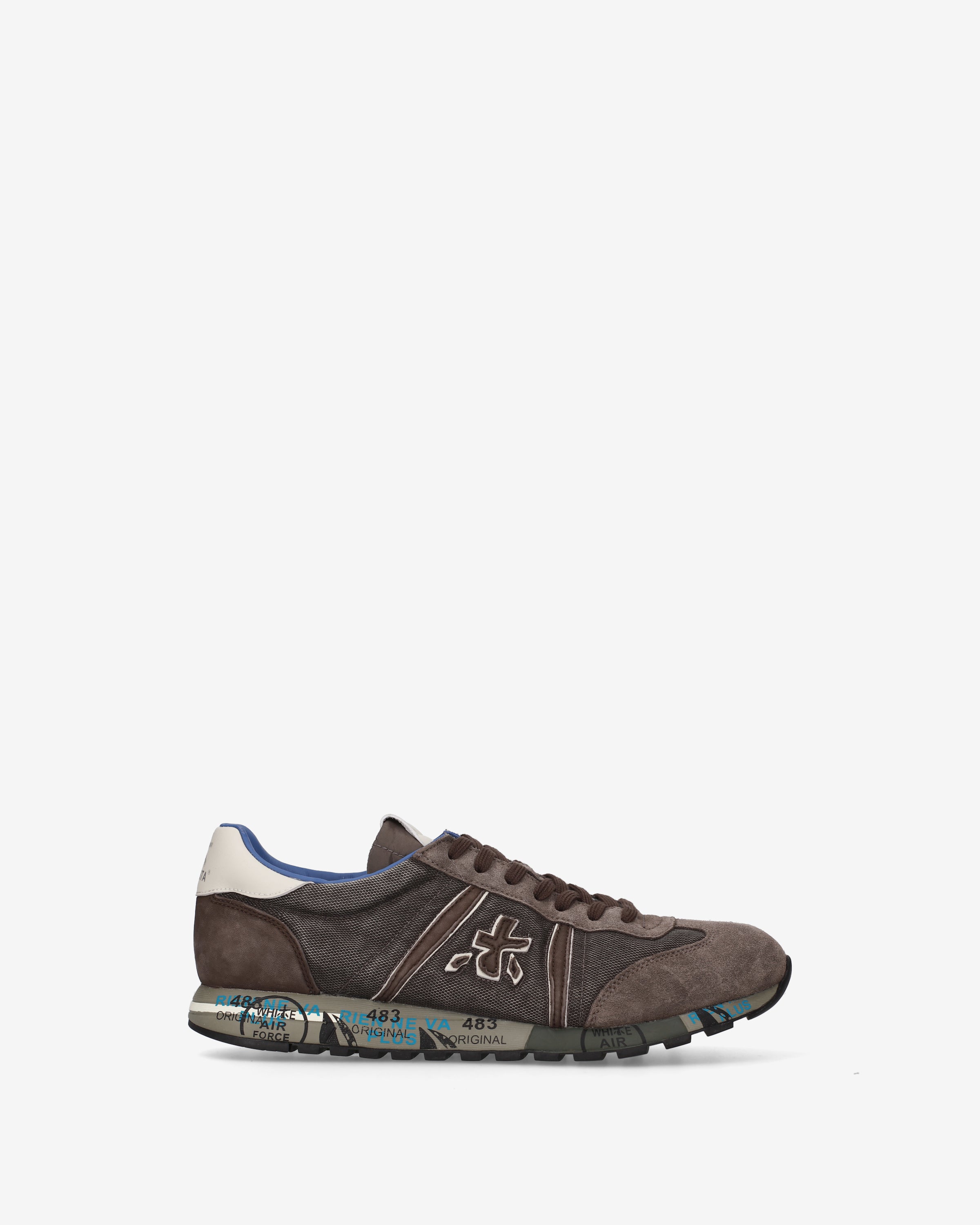 premiata-lucy-8402-herren-sneaker-suede-tech-braun-retro-running image 1