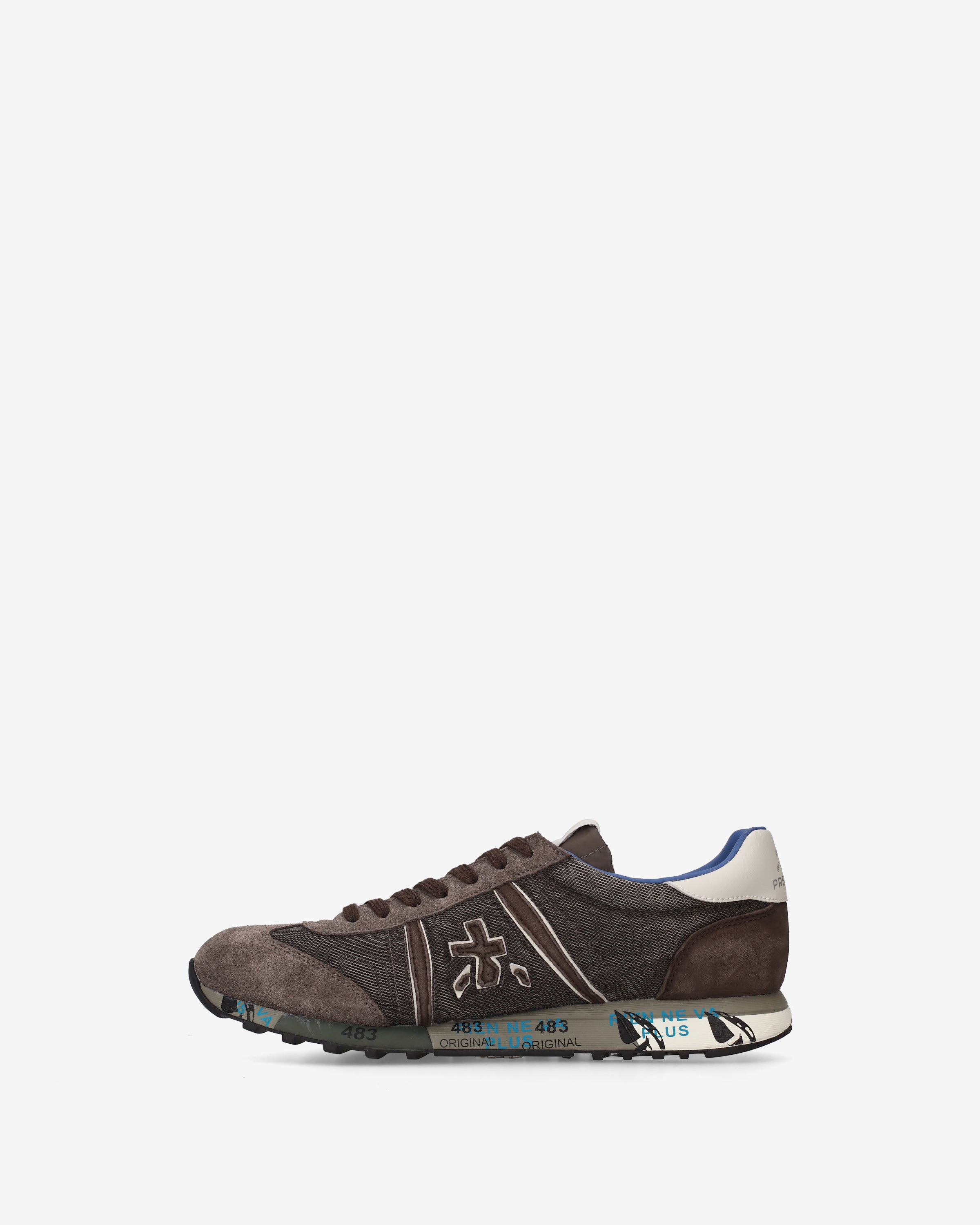 premiata-lucy-8402-herren-sneaker-suede-tech-braun-retro-running image 3