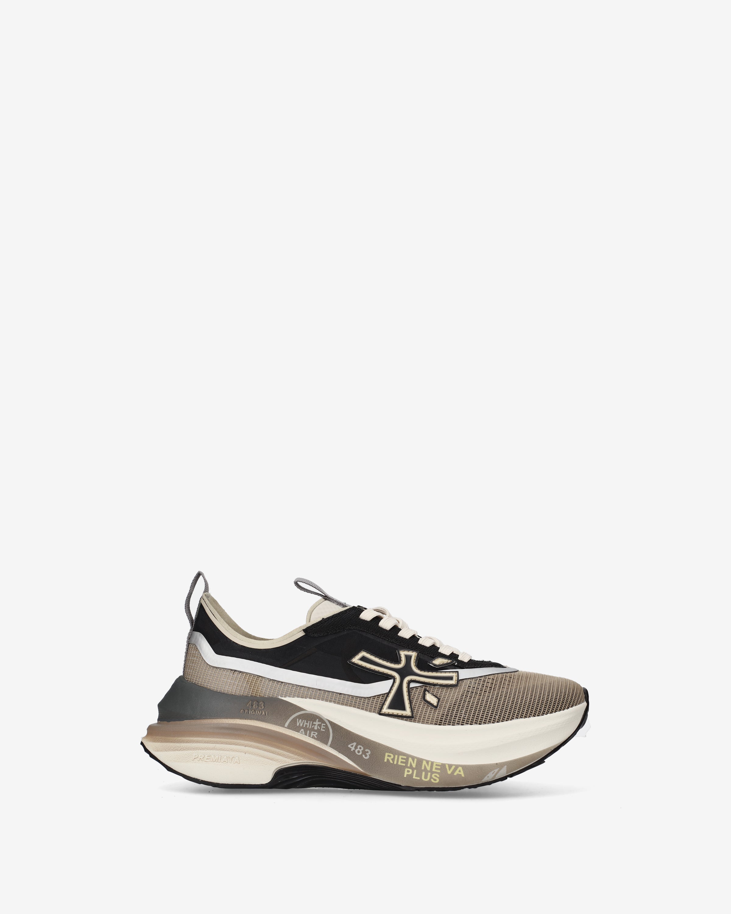 premiata-hill-0-1-8586-sneaker-damen-beige-schwarz image 1