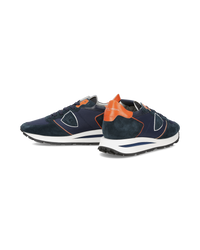 philippe-model-tropez-haute-sneaker-herren-blau-orange image 4