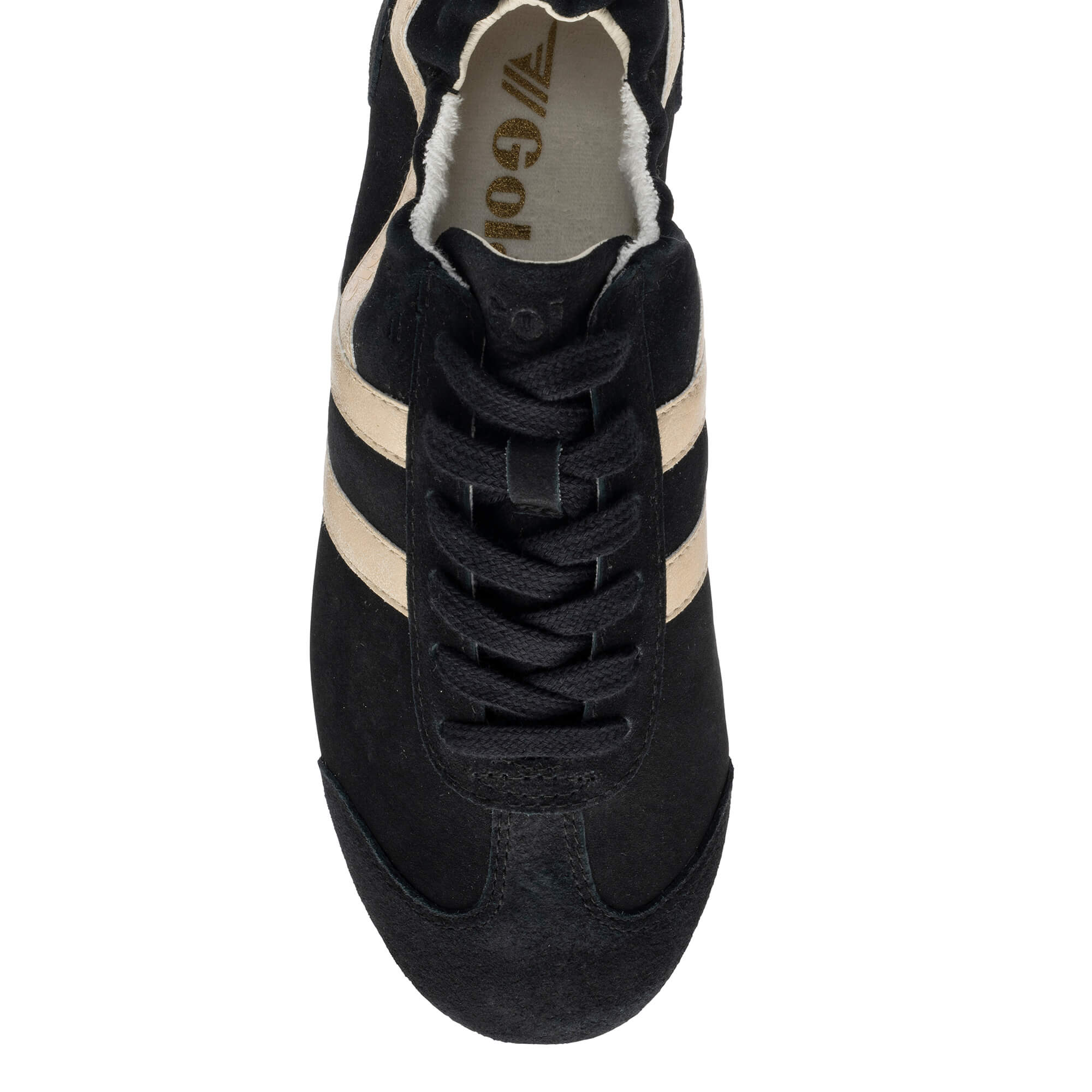 gola-aurora-damen-sneaker-aus-wildleder-schwarz-gold image 5