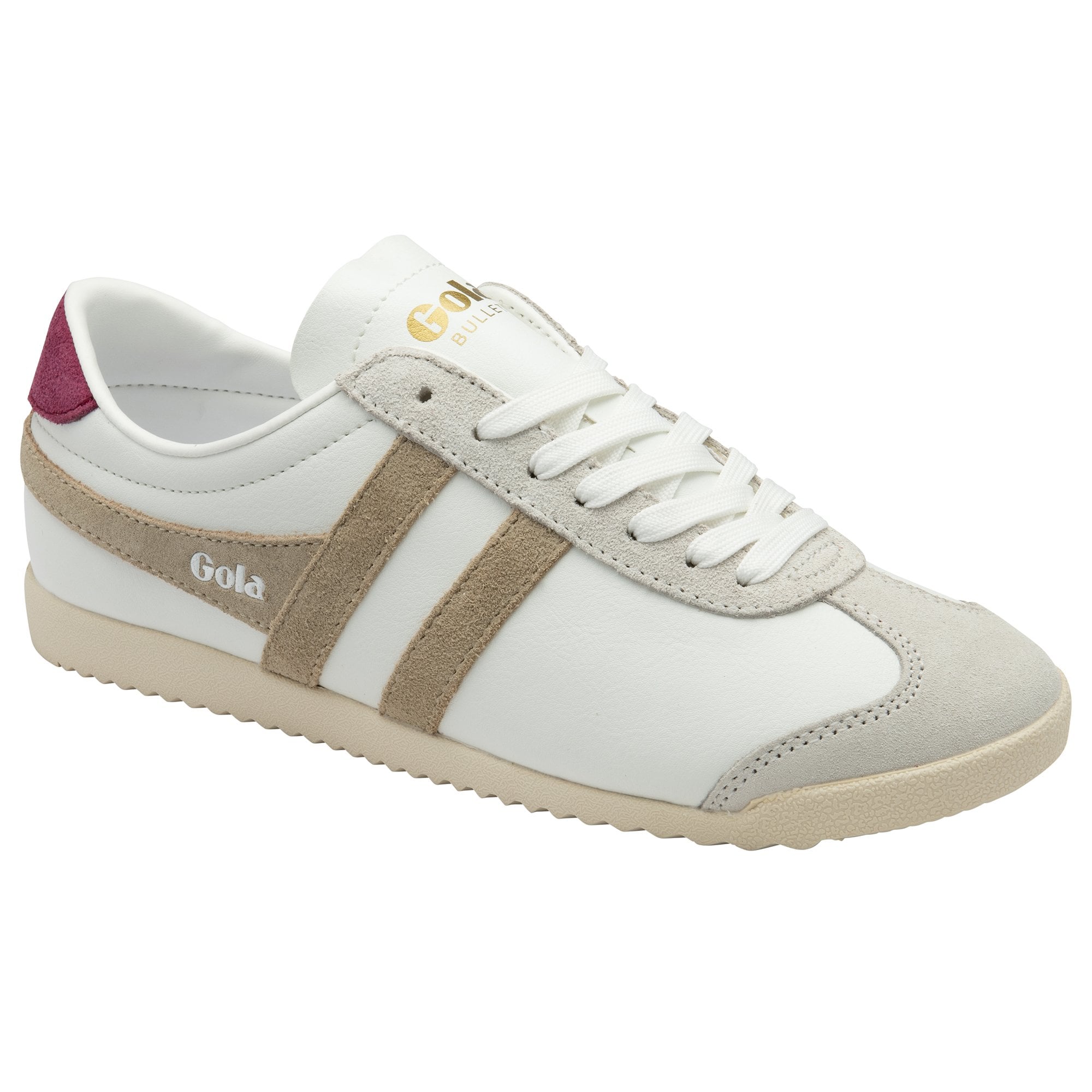 gola-bullet-pure-damen-sneaker-wei-beige-kirschrot image 2