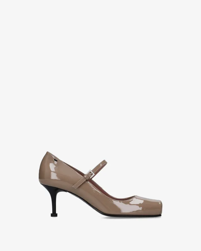 premiata-mary-jane-d-collet-damen-beige-lackleder-6-5-cm-absatz-mit-riemen image 1
