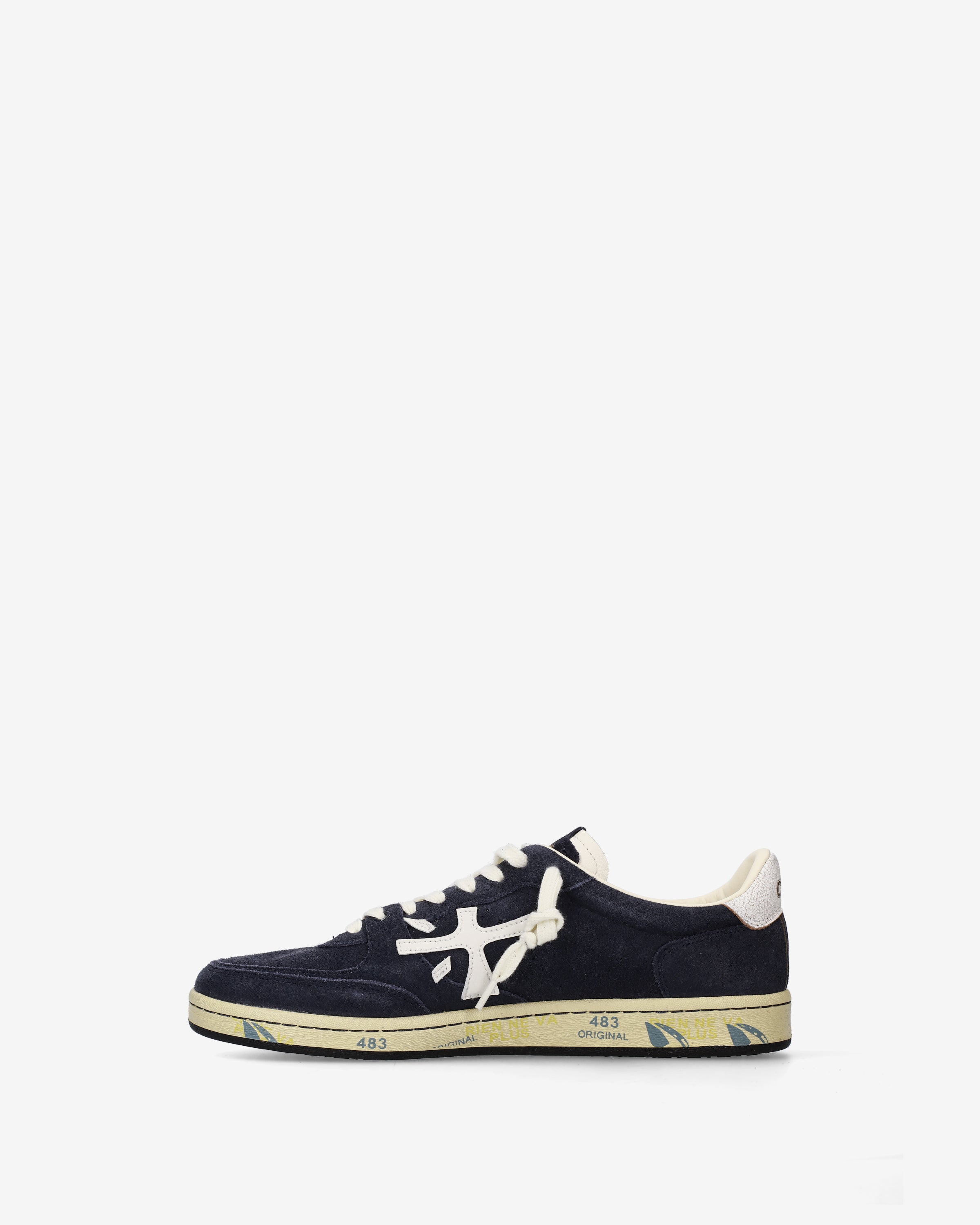 premiata-bskt-clay-7708-sneaker-navy-leder-suede image 3