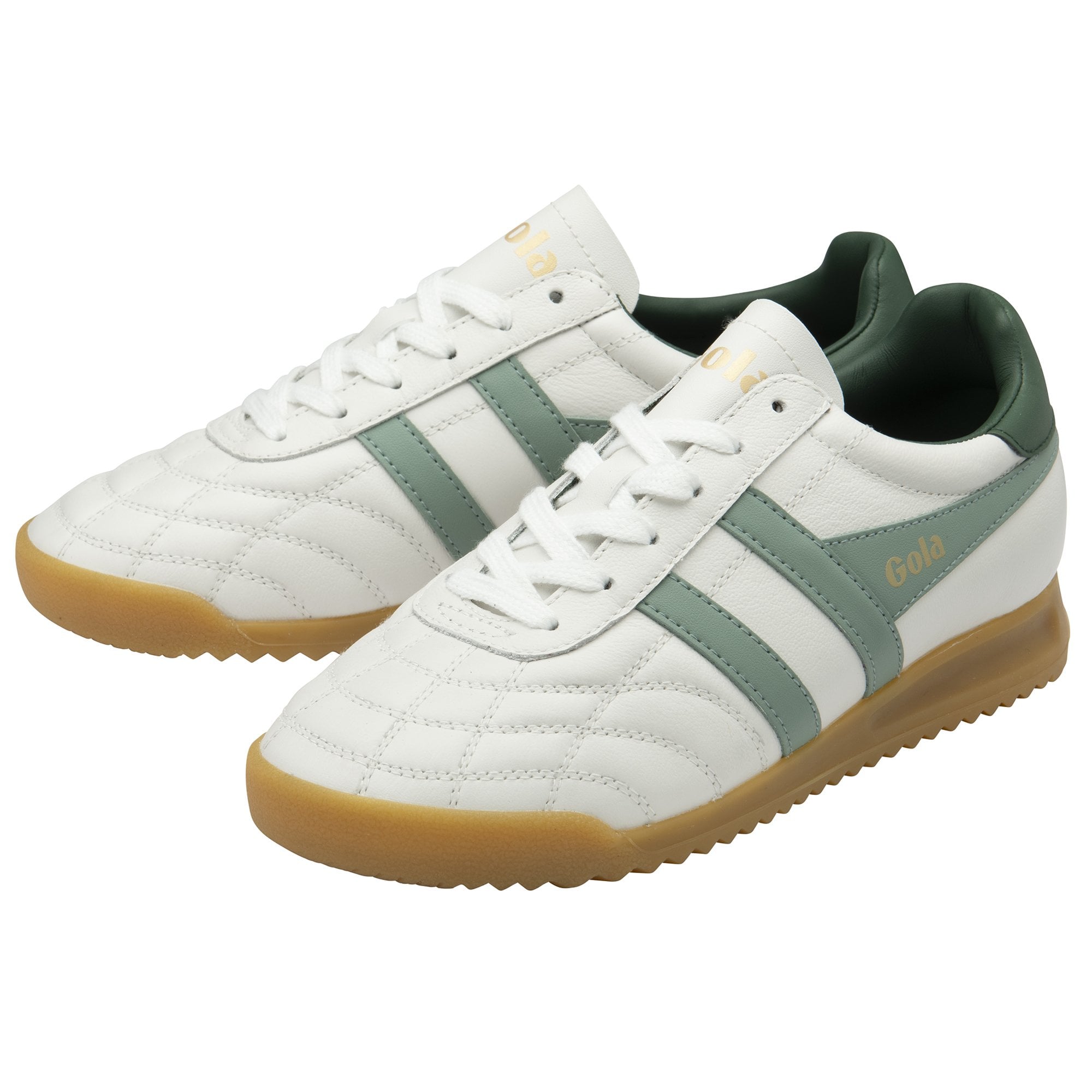 gola-stadium-sneaker-f-r-damen-wei-gr-n-tannengr-n image 3