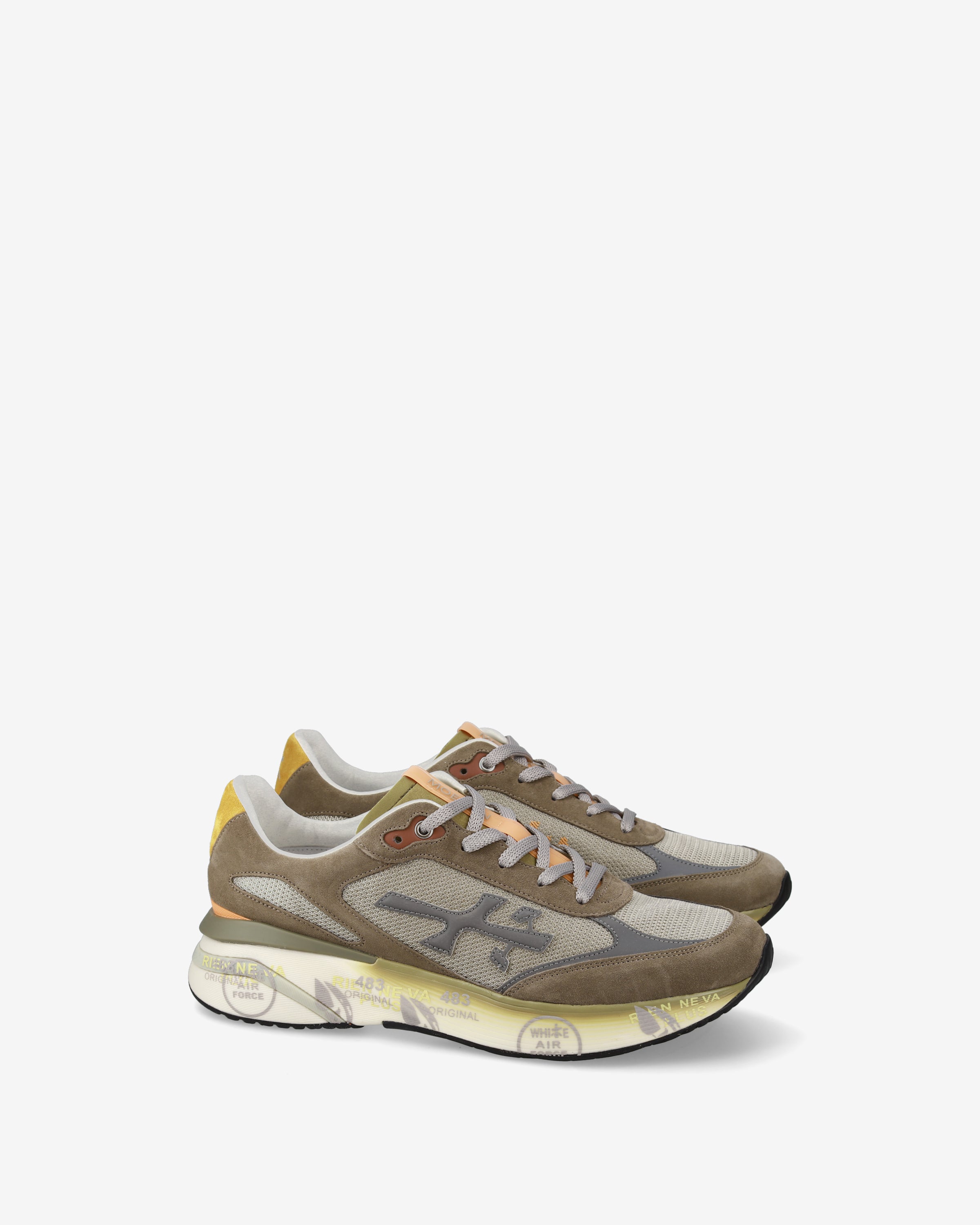 premiata-moerun-7871-sneaker-herren-tortora-multicolor image 2