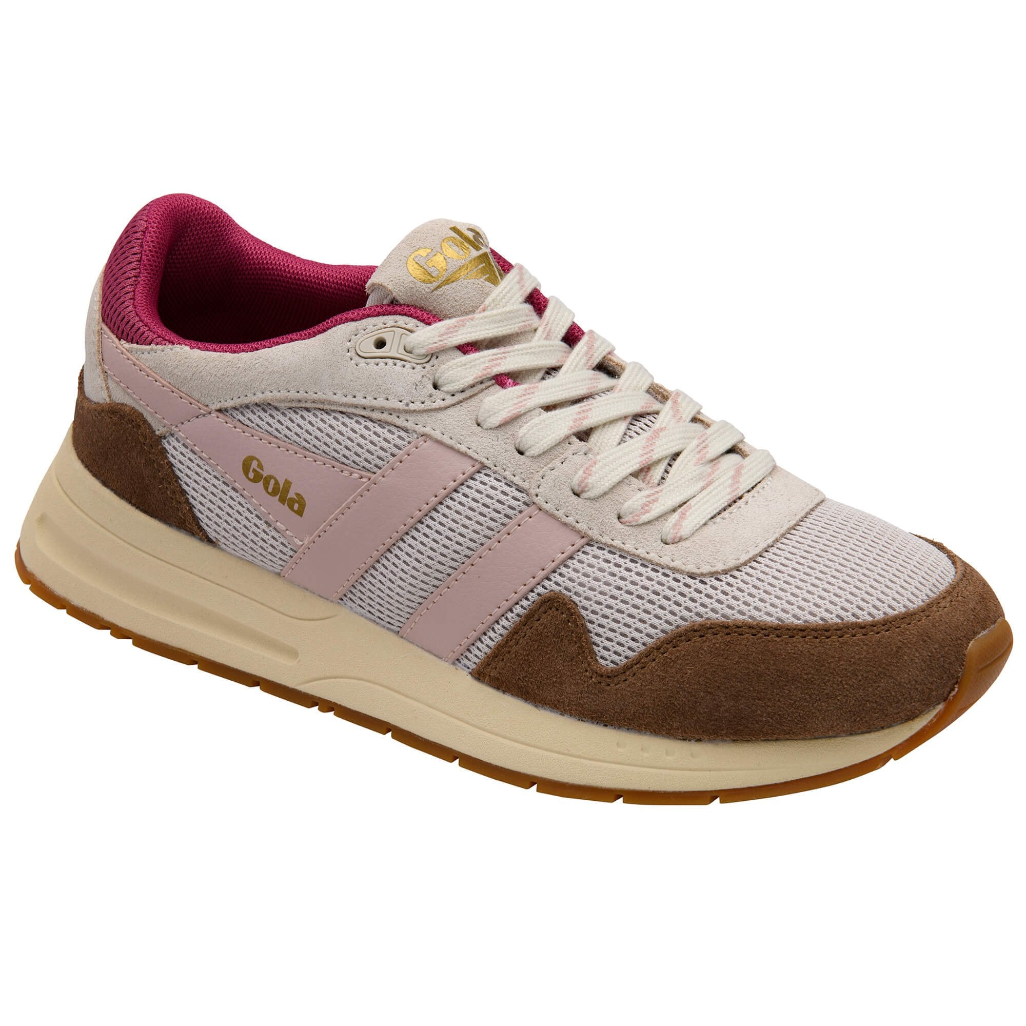 gola-delta-sneaker-f-r-damen-off-white-otter-kreide-pink image 2