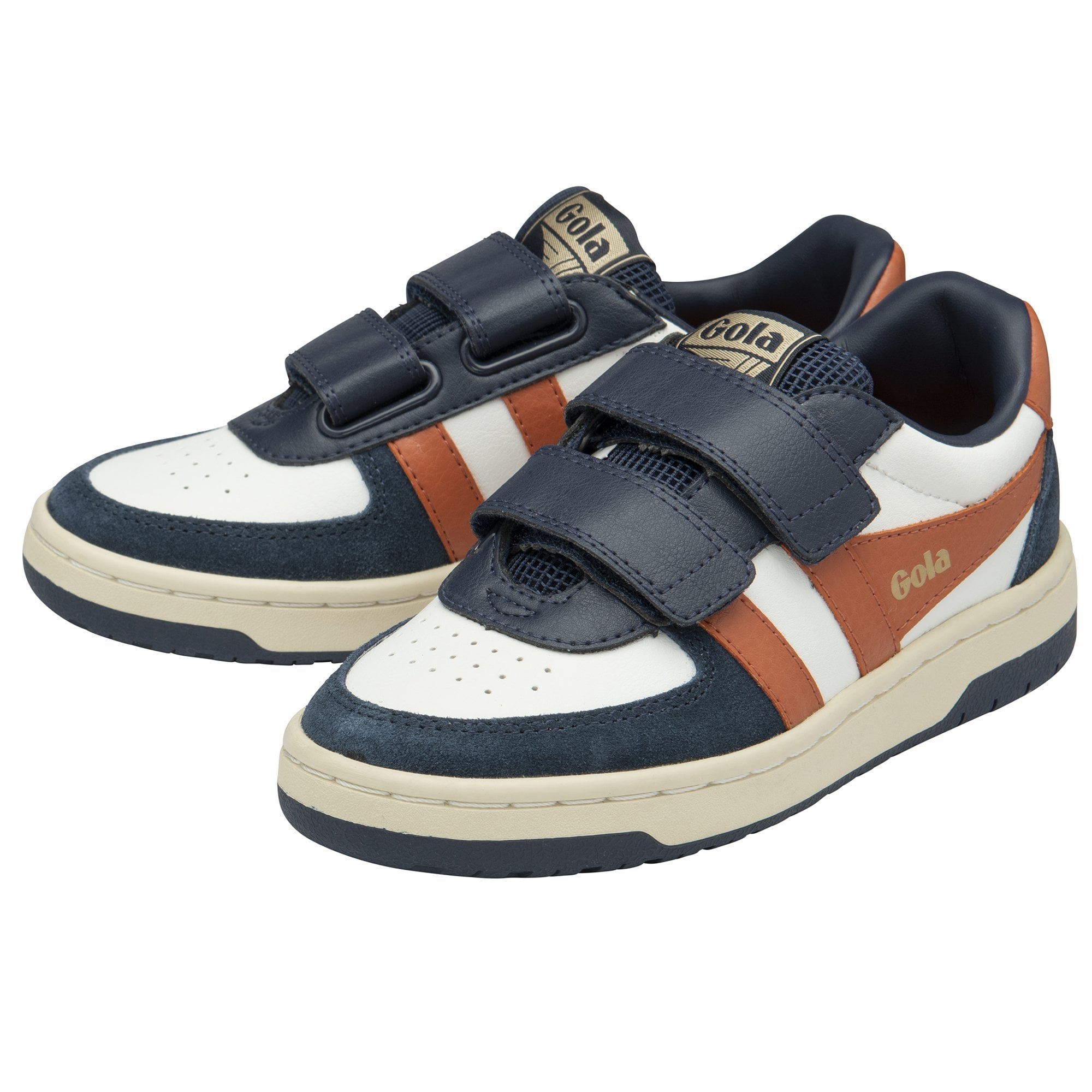 gola-hawk-strap-kinder-sneaker-wei-navy-orange image 3