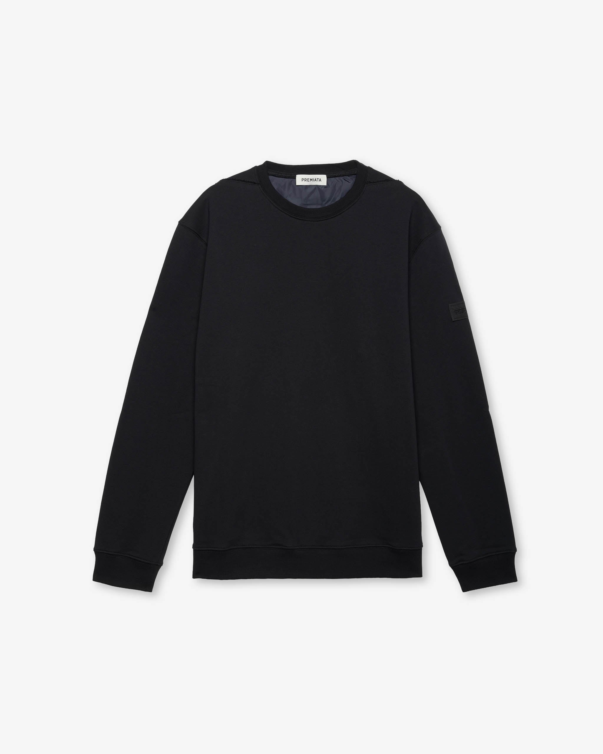 premiata-essential-sweatshirt-black-oversize image 1