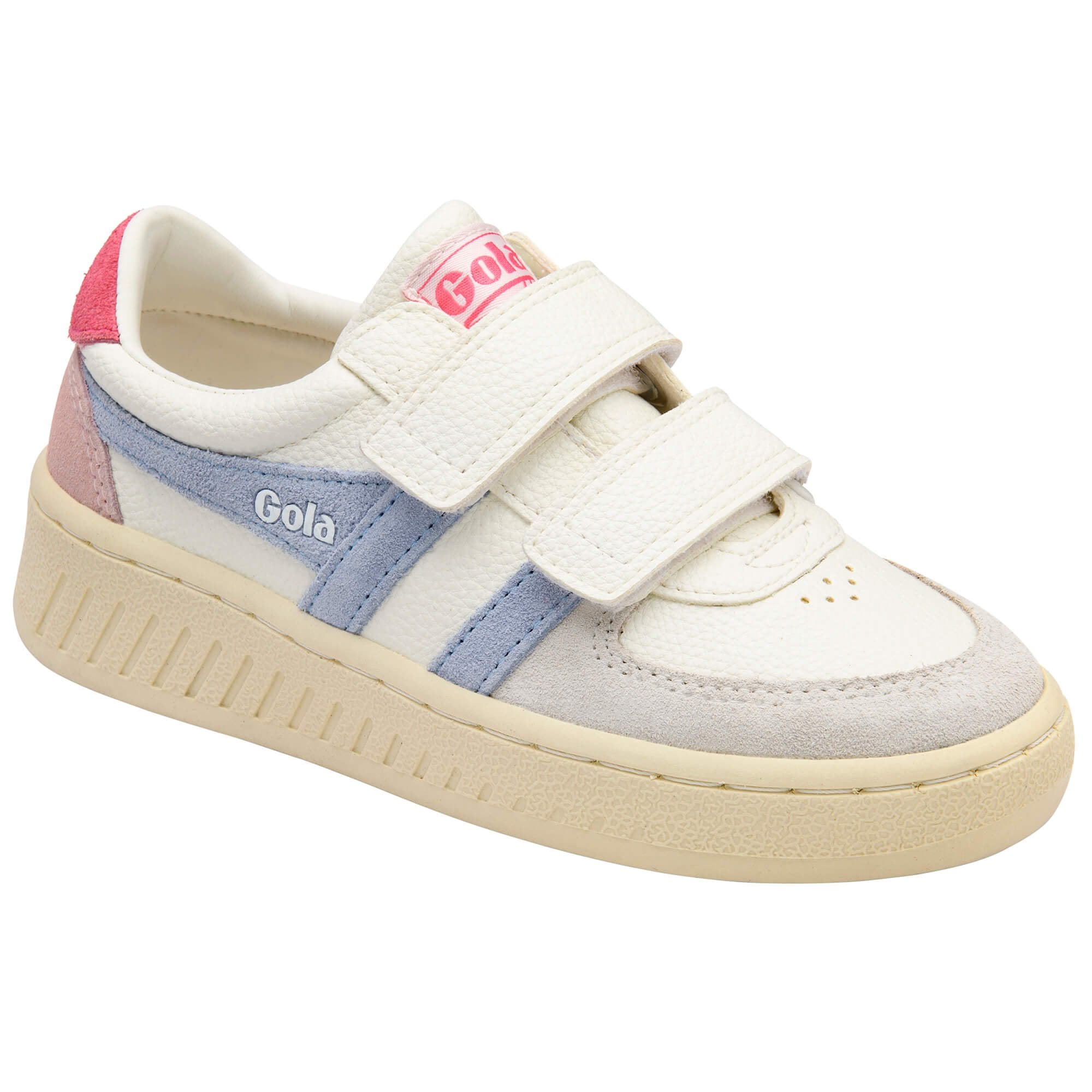 gola-grandslam-trident-strap-sneaker-f-r-kinder-wei-blau-pink image 2