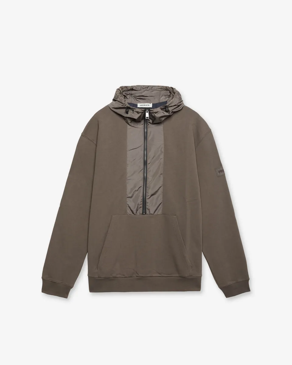 premiata-technical-hoodie-herren-kapuzenpullover-mud-baumwolle-mit-nylon-eins-tz image 1