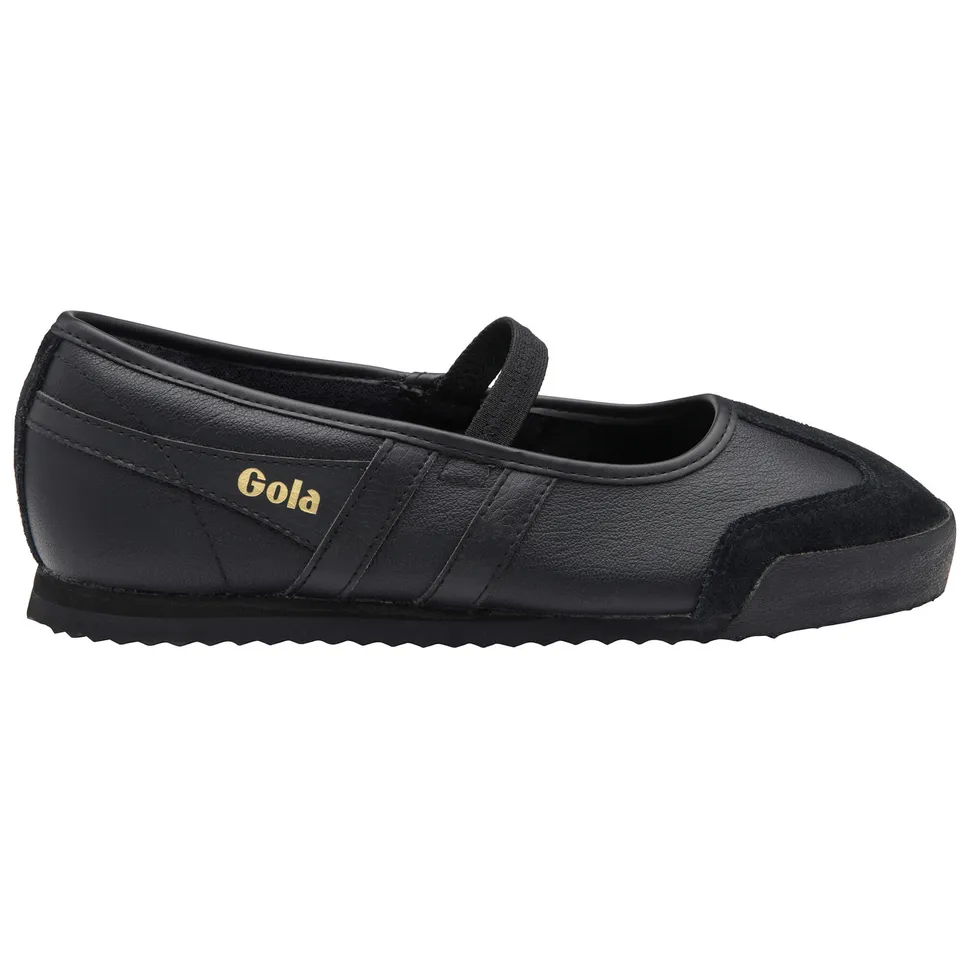 gola-celestra-damen-sneaker-ballerina-schwarz-leder image 1