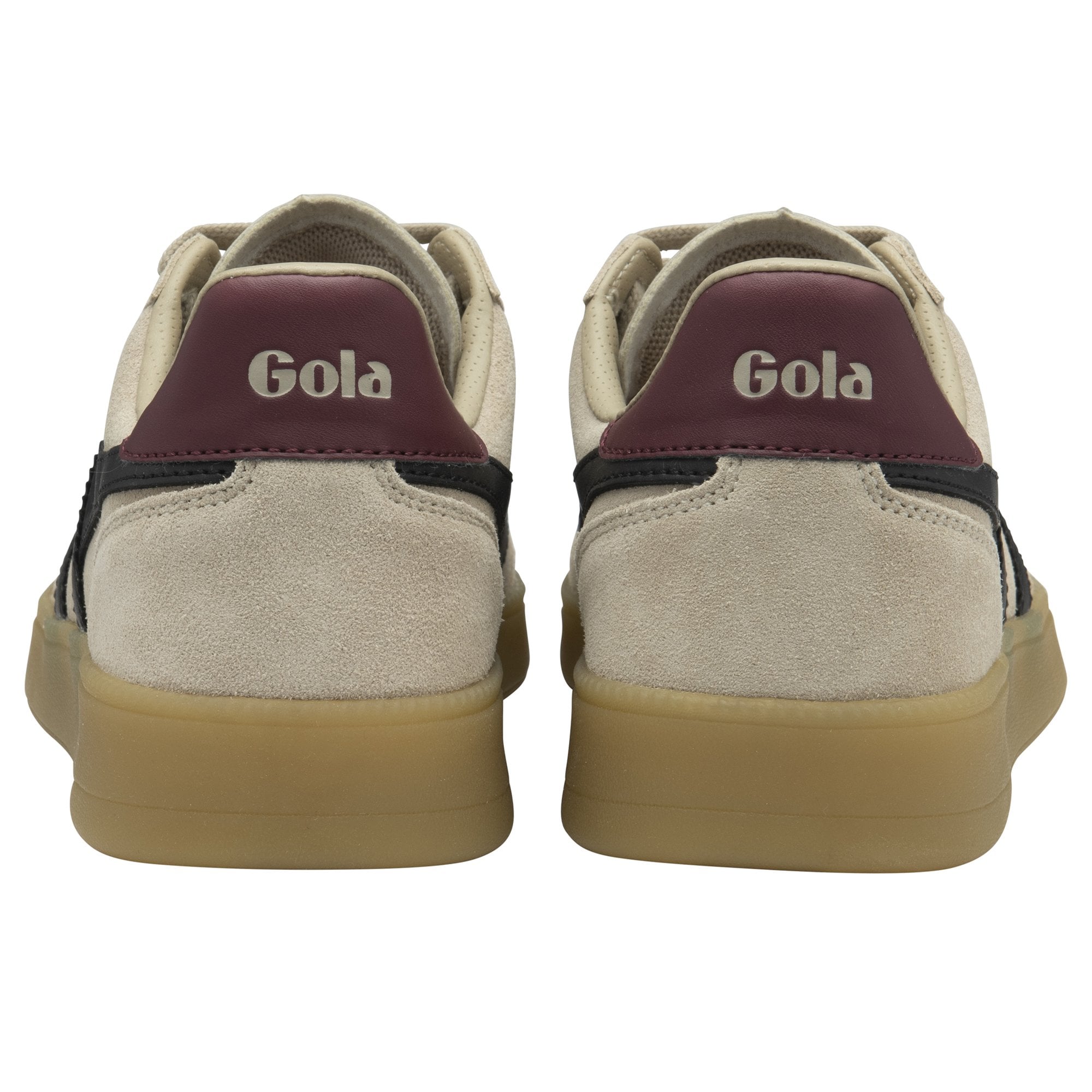 gola-viper-damen-sneaker-aus-wildleder-beige-schwarz-kirschrot image 4