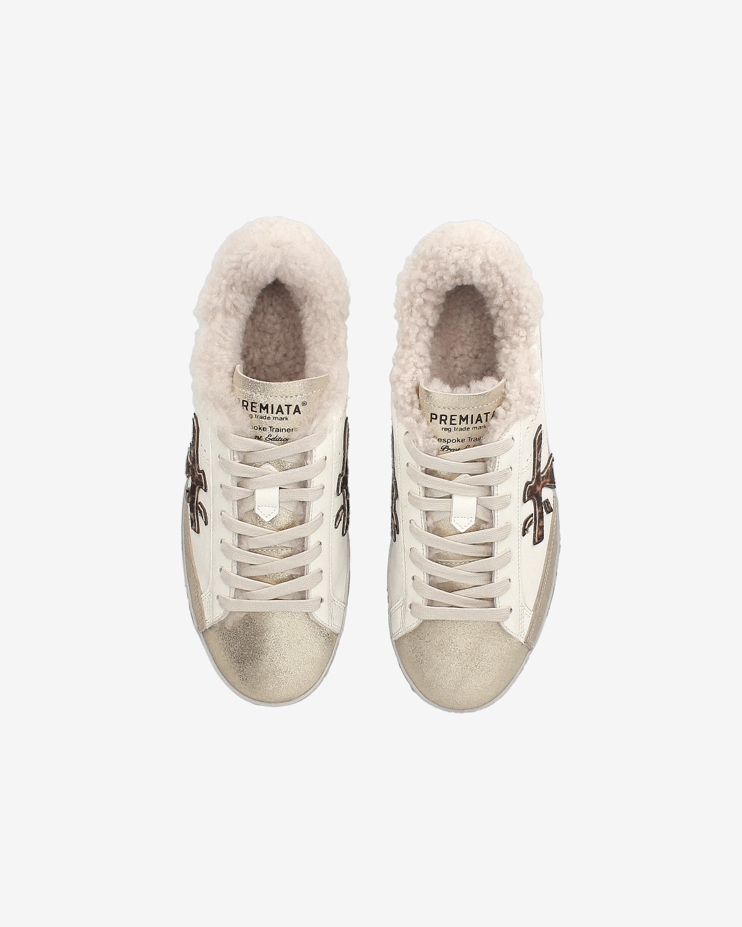premiata-stevend-7606m-sneaker-creme-gold-animalier image 6