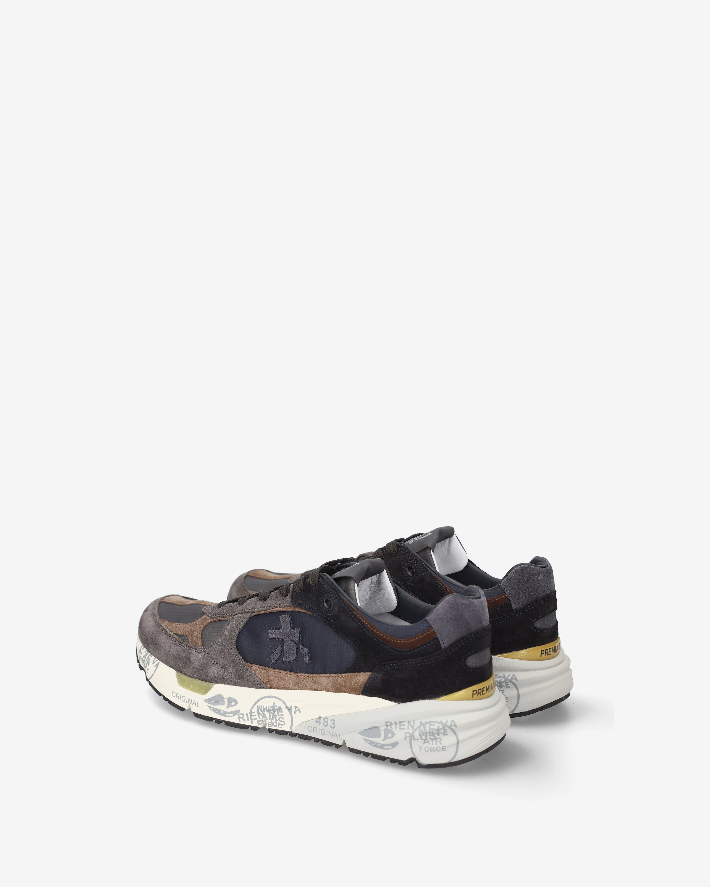 premiata-mase-8426-sneaker-herren-grau-blau image 5