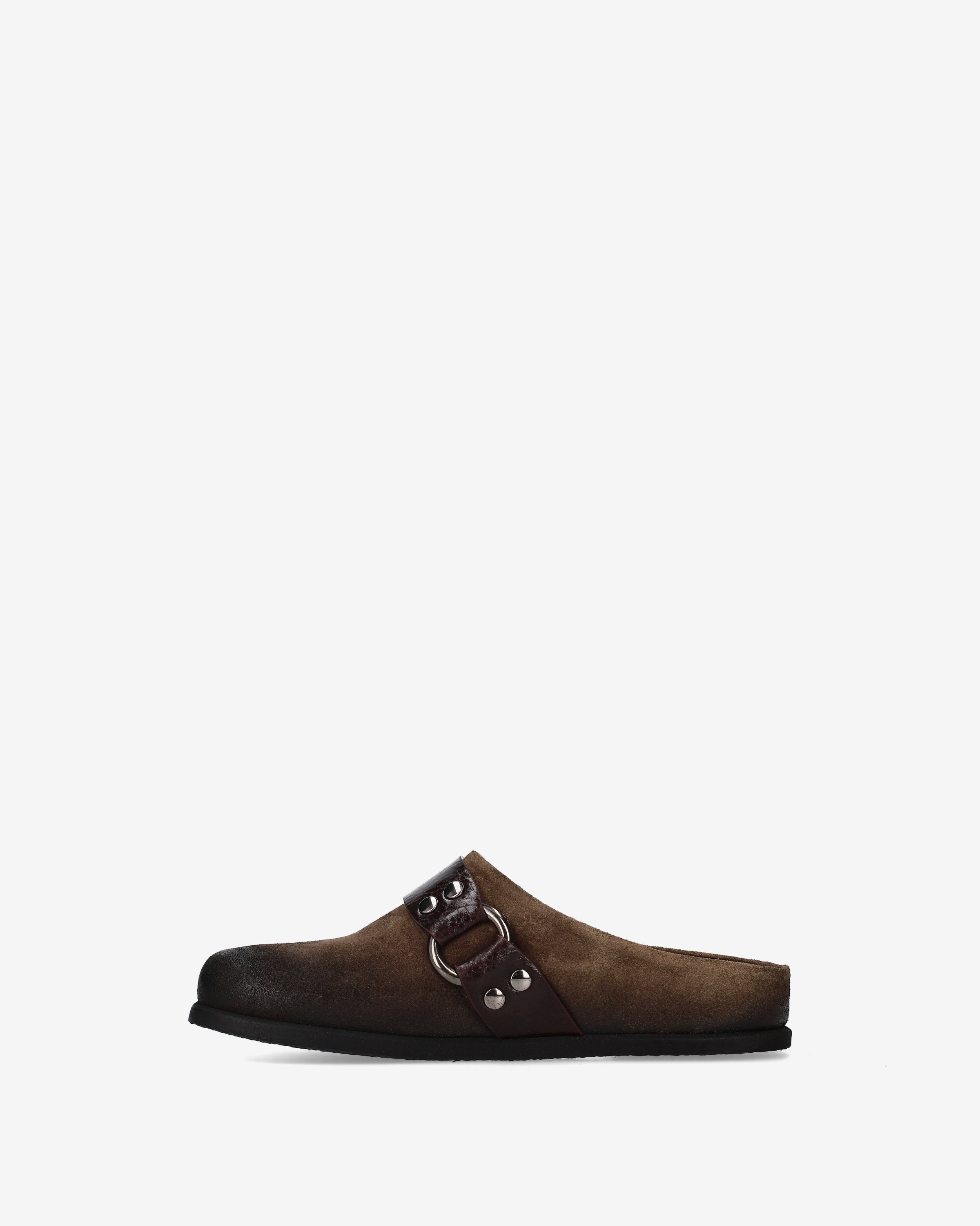 premiata-sabot-damen-mule-fango-scamosciato-leder-mit-nieten-riemen image 3