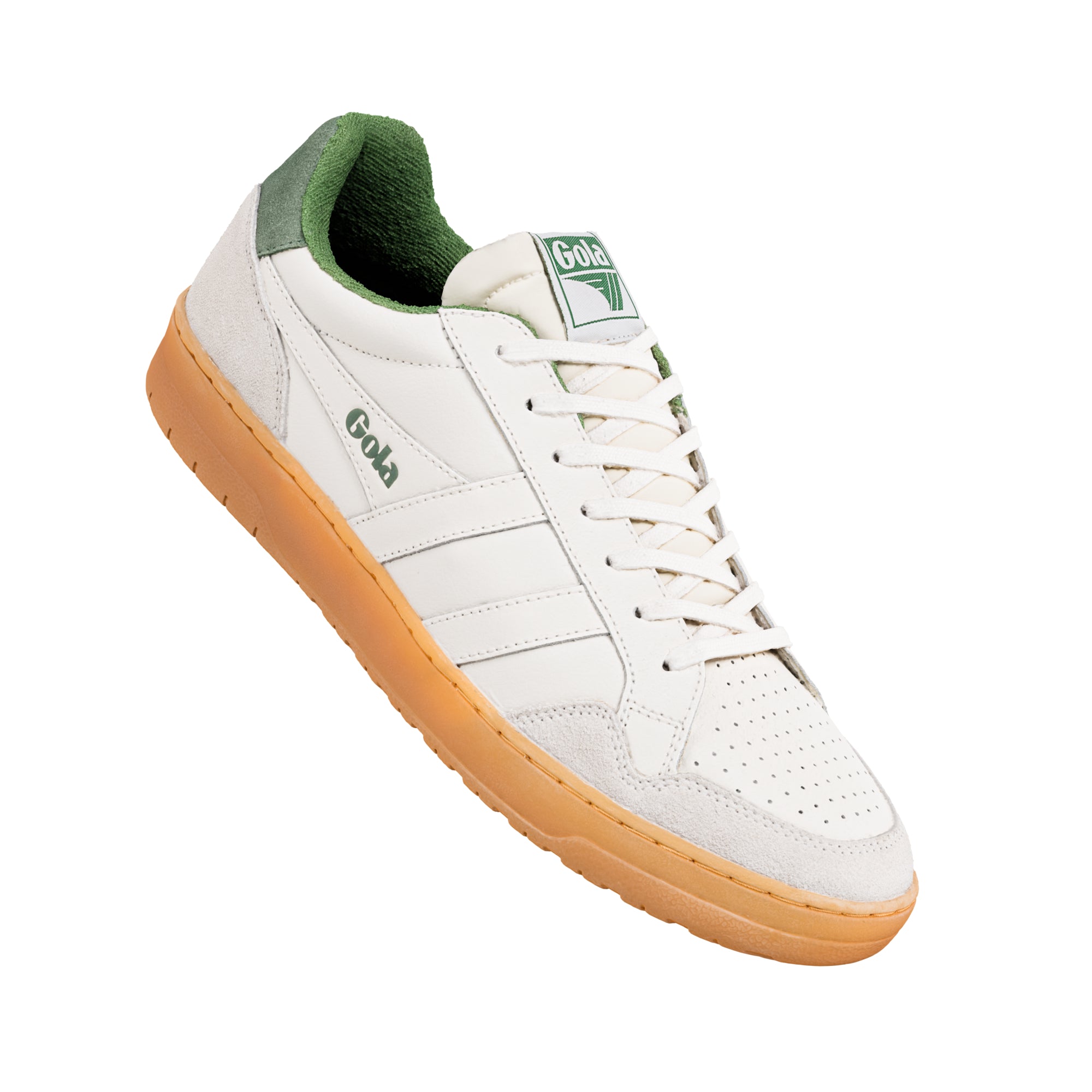 gola-eagle-86-herren-sneaker-tennis-sneaker-in-off-white-evergreen image 5