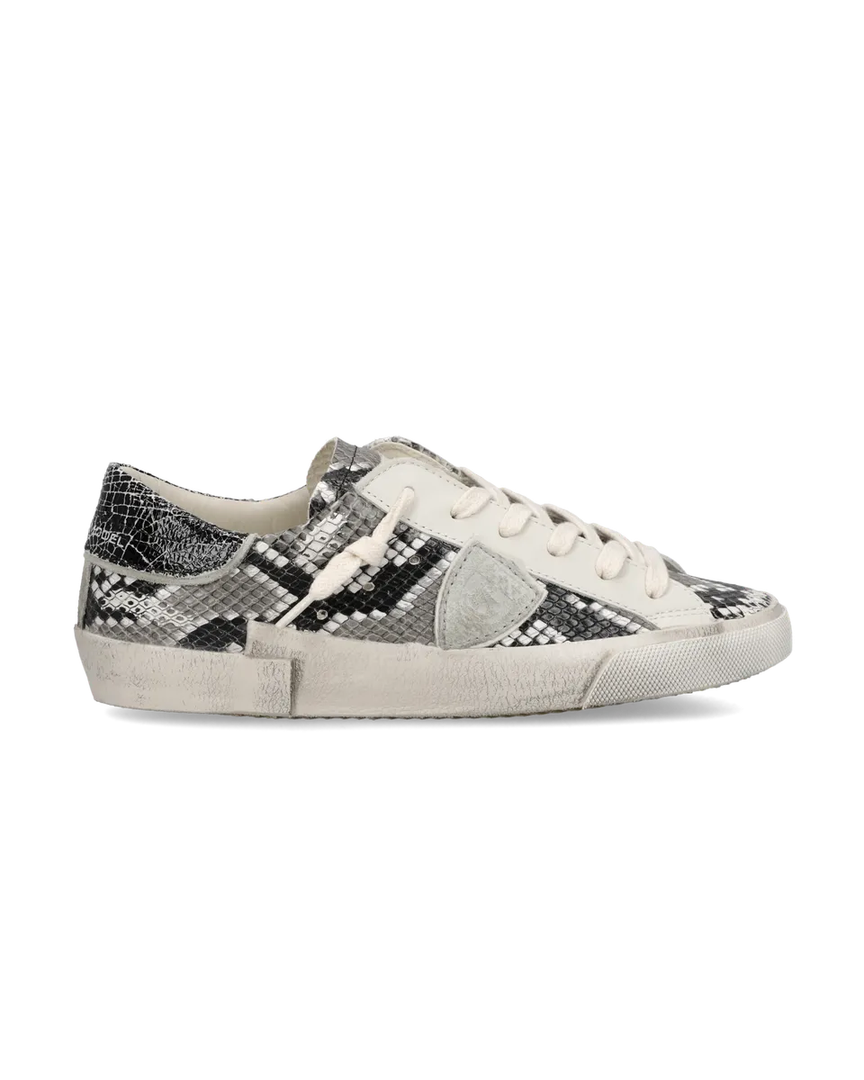 philippe-model-prsx-sneaker-damen-grau-animal-print image 1