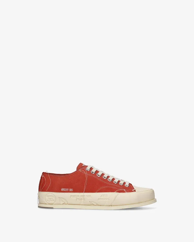 premiata-vincent-015-sneaker-suede-rot-panna-low image 1